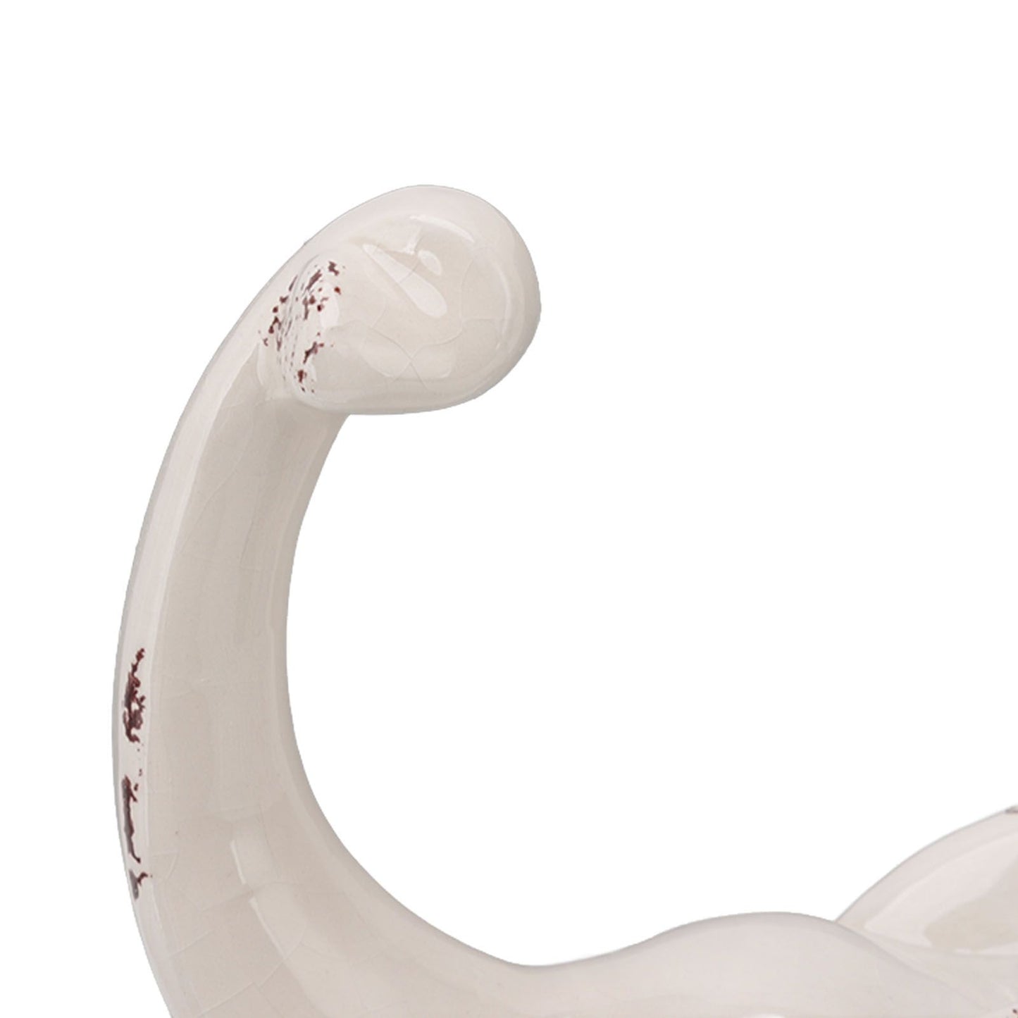 Elephant Ceramic Decor Safe Round Slippy Exquisite Porcelain Elephant Sculpture for Home Office Ornament S