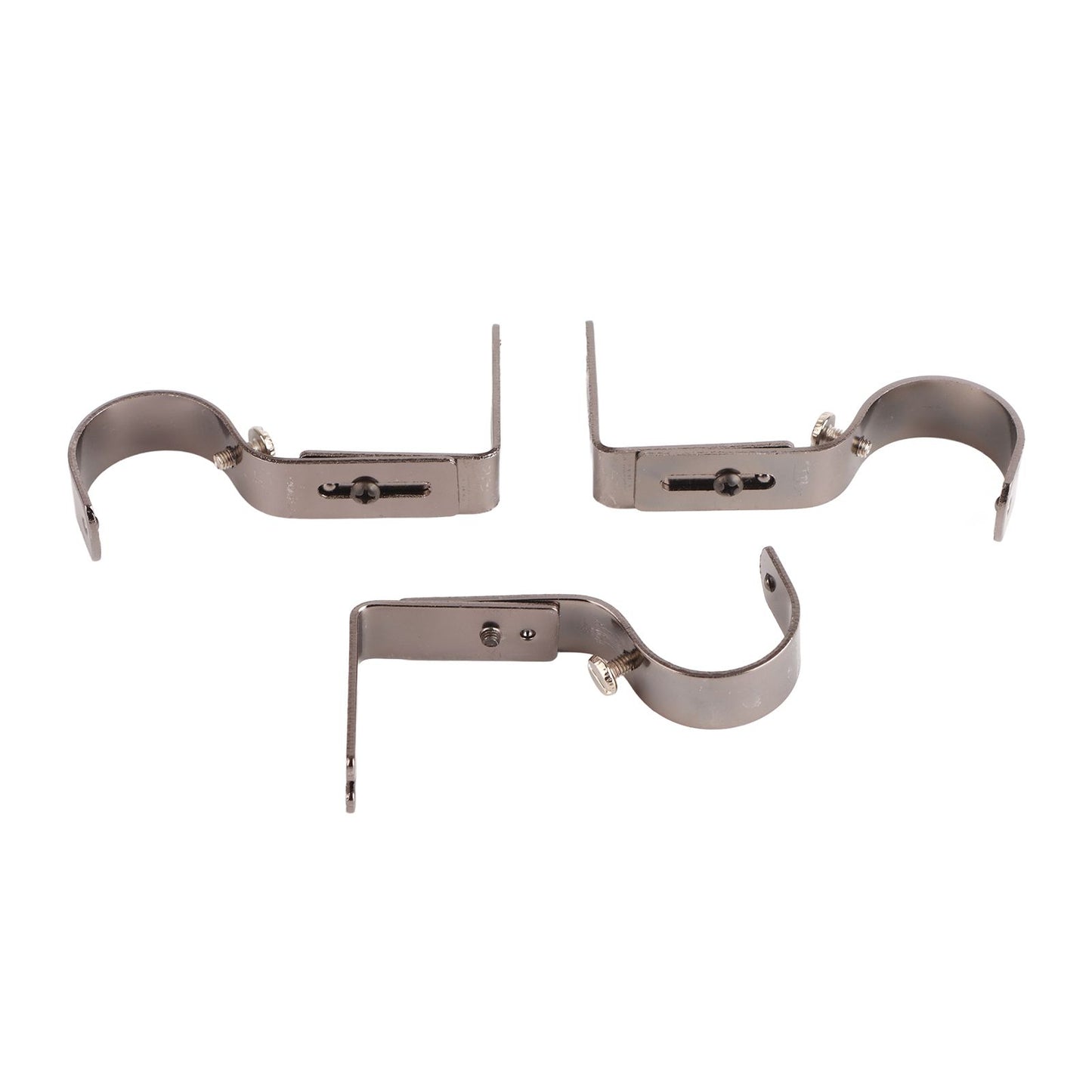 3Pcs Curtain Rod Hook Holder Iron Bracket Universal Design Home Decoration for Bedroom