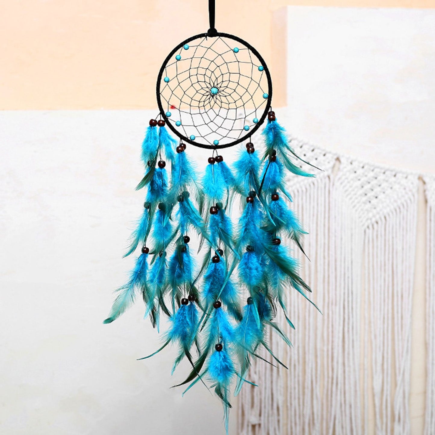Wall Hanging Dream Catcher with Light Feather Wind Chime Decorative Lamp Home Furnishing Decoration