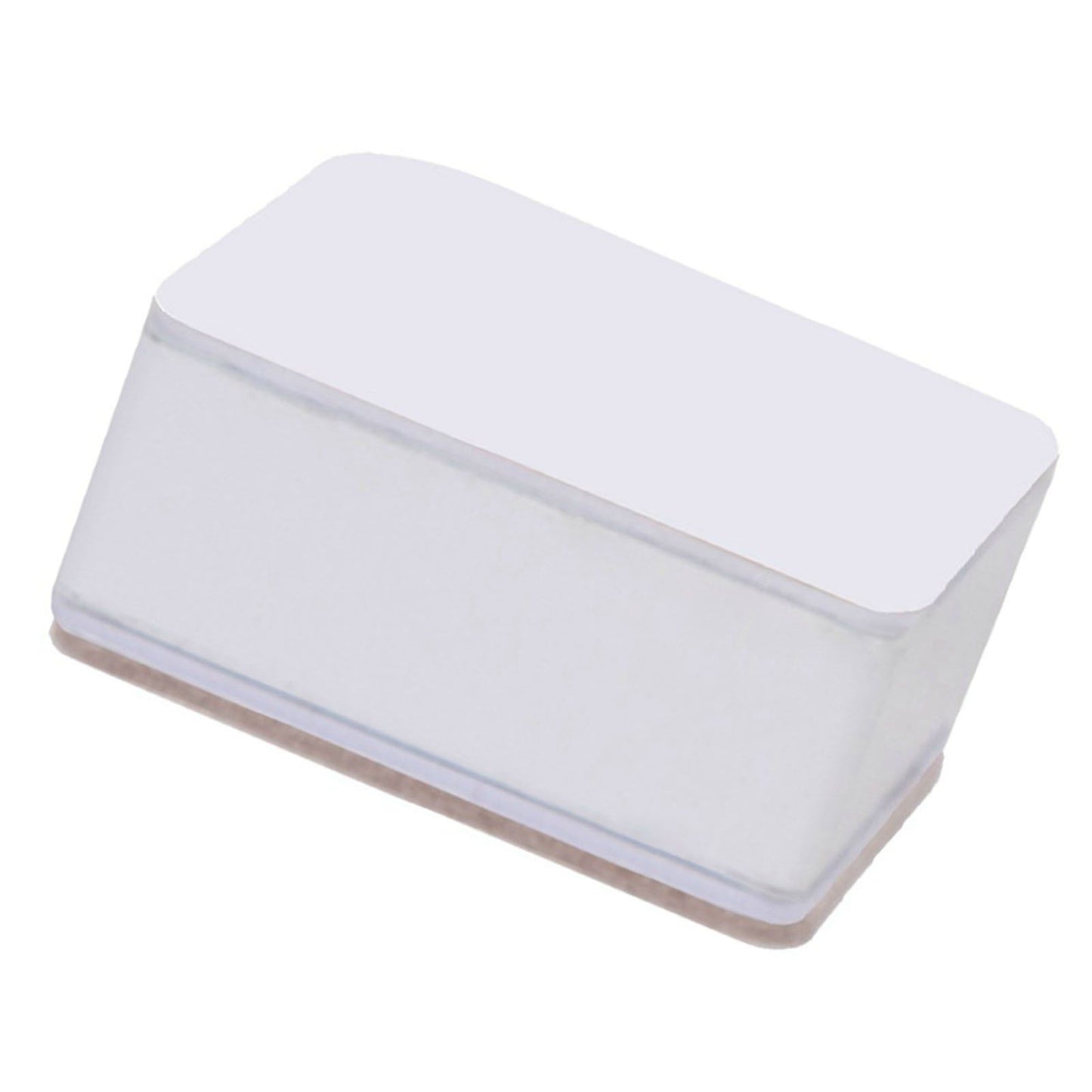 Carbon Steel Furniture Risers Self Adhesive Furniture Lift Anti Slip Low Noise Bed Lifter with Felt Pad for Sofa Couch White