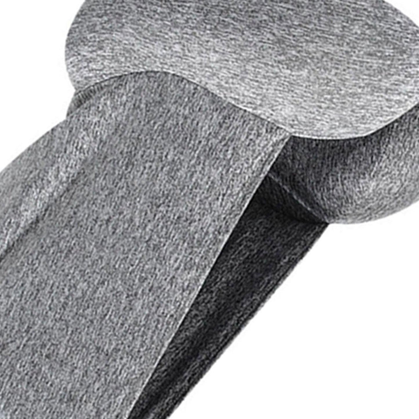 Hooded U Shaped Pillow Removable Neck Protection Memory Cotton Neck Travel Pillow for Home Outdoor Travel Car Grey U043‑3