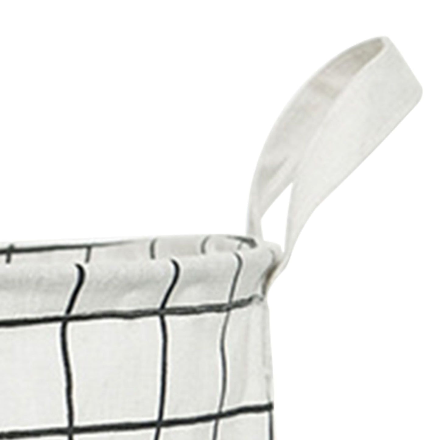 Foldable Dirty Clothes Basket Household Cotton Linen Dirty Laundry Basket Storage Basket Laundry Organizer White Squares