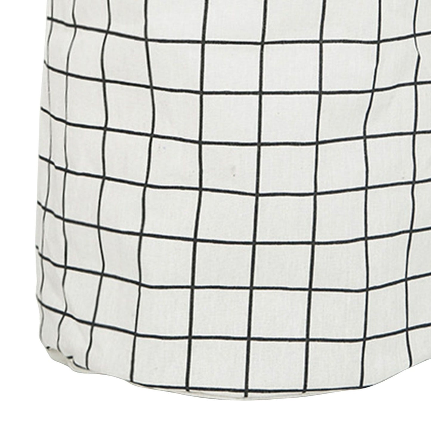Foldable Dirty Clothes Basket Household Cotton Linen Dirty Laundry Basket Storage Basket Laundry Organizer White Squares