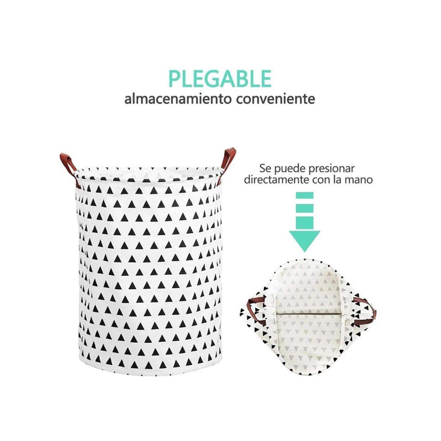 Laundry Basket Cotton Linen 40x40x50cm Dirty Clothes Hamper Storage Basket Waterproof Lining Bin