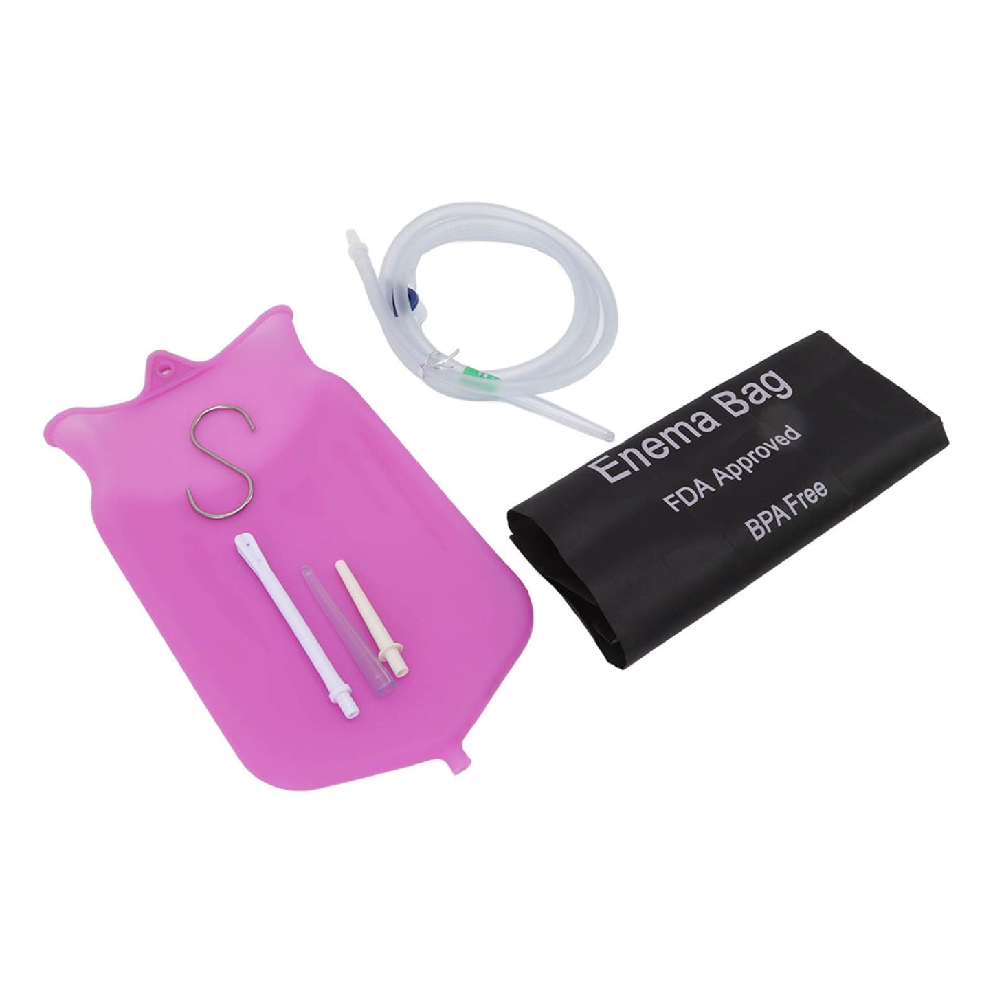 Enema Bag Kit Professional Reusable Silicone BPA Free 2L Coffee Enema Bag Kit for Health Care