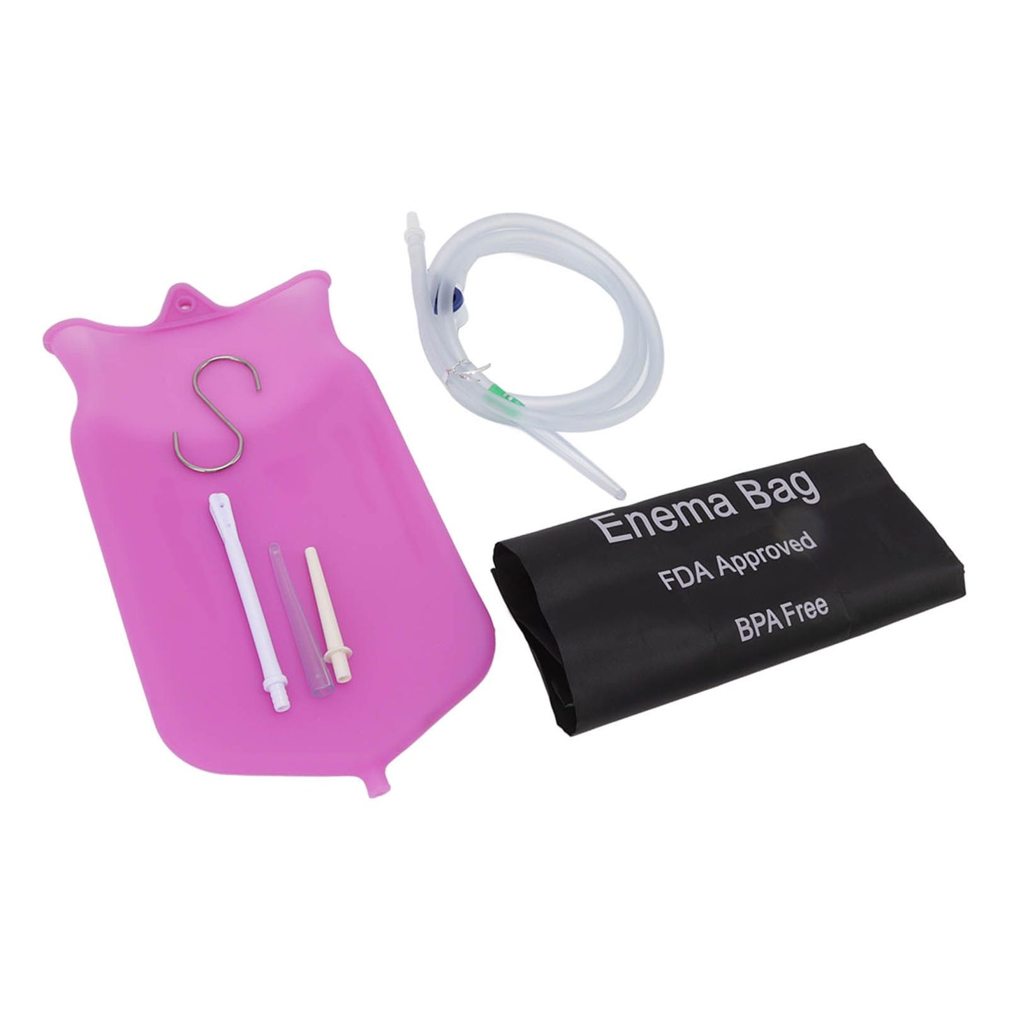 Enema Bag Kit Professional Reusable Silicone BPA Free 2L Coffee Enema Bag Kit for Health Care