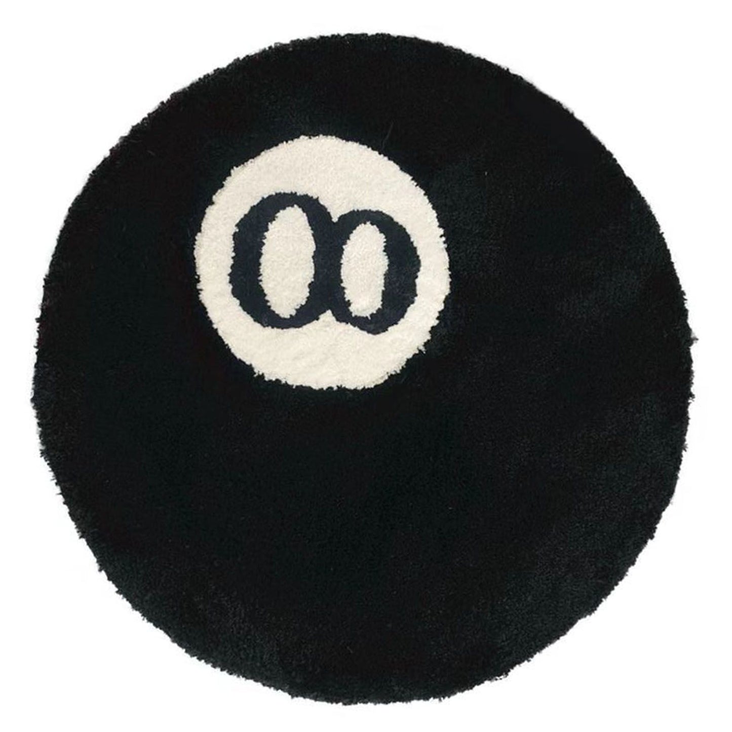 Living Room Flocked Carpet Anti Slip Sofa Table Floor Mat Dirt Resistant Bedroom Bedside Pad Black 60x60cm/23.6x23.6in