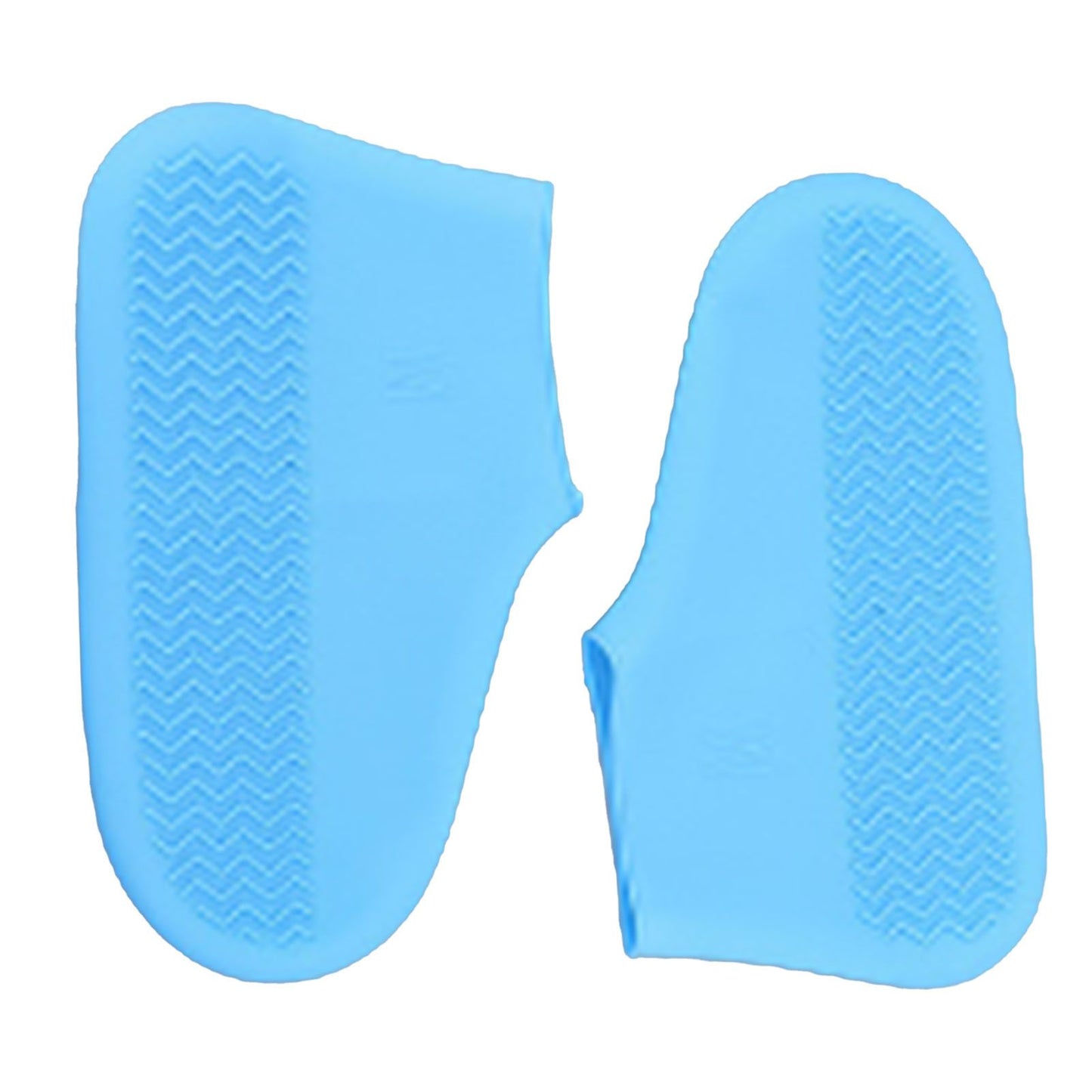 Waterproof Shoes Cover Silicone Non Slip Rain Shoe Covers Reusable Unisex Shoe Protector Overshoes for Outdoor Blue S