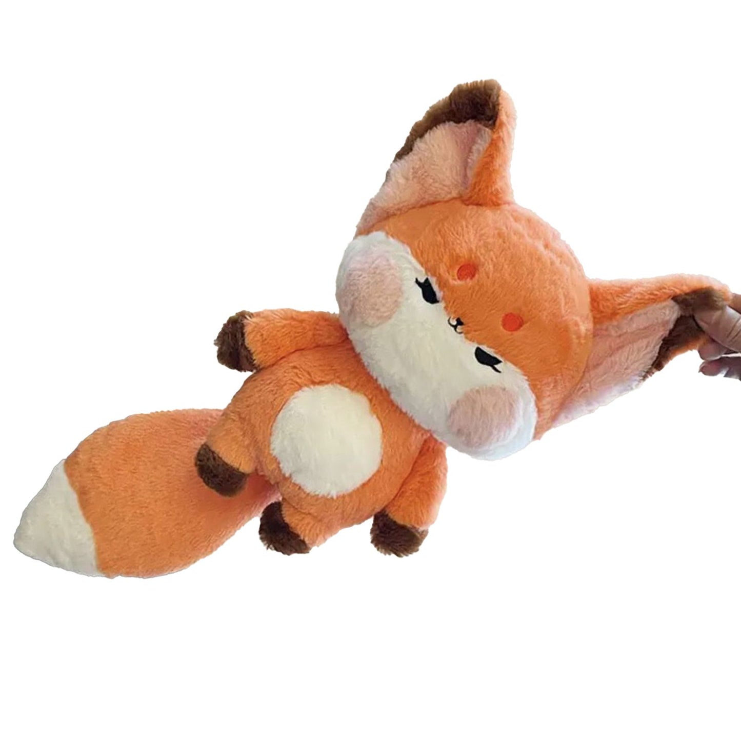 Fox Doll Cute Style Soft Plush Material Stuffed Cartoon Animal Toy for Kids Birthday Present Orange Full Length 60cm