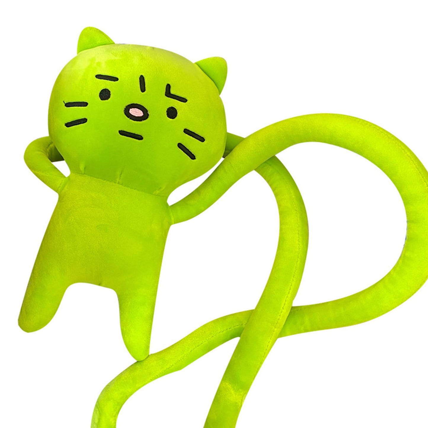 Plush Toy Shoulder Bag Cartoon Long Arm Anxiety Kitty Plush Purse Bag for Shopping Traveling