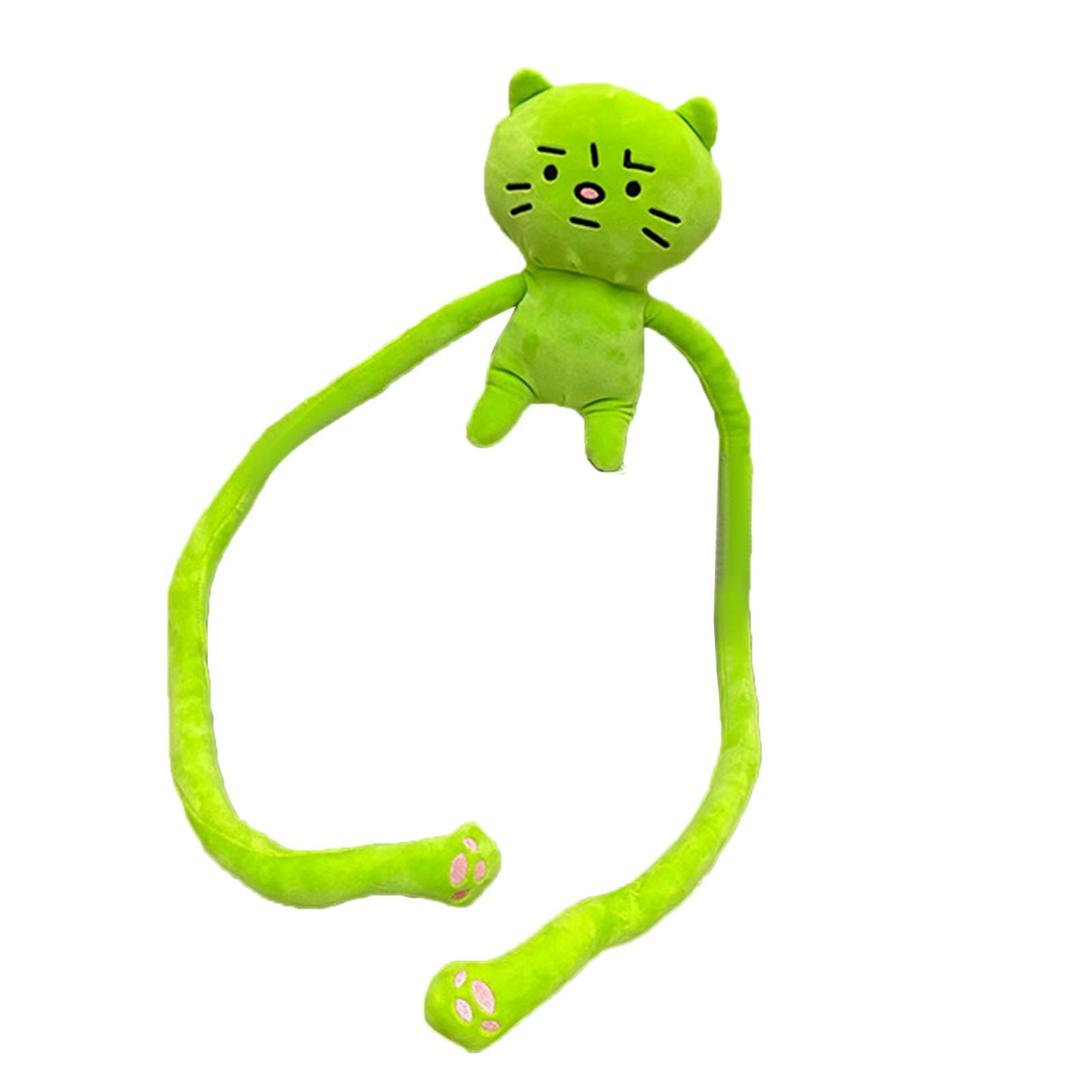 Plush Toy Shoulder Bag Cartoon Long Arm Anxiety Kitty Plush Purse Bag for Shopping Traveling