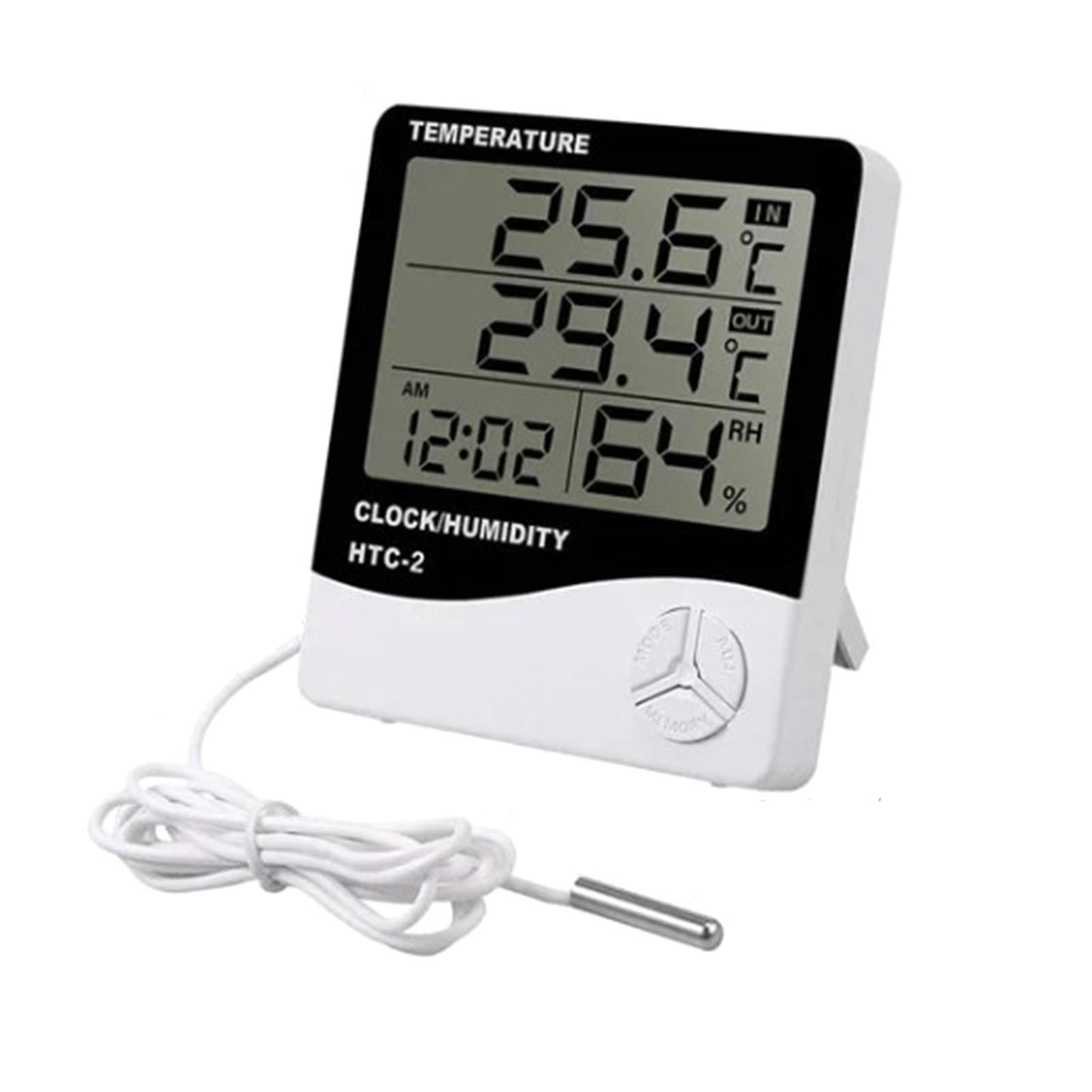 Digital Hygrometer Thermometer Home Temperature Humidity Monitor with External Waterproof Probe for Indoor Outdoor