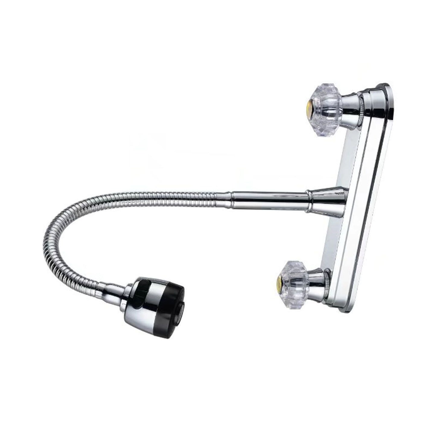 Kitchen Sink Faucet with Pull Down Sprayer Cold and Hot Water Brushed Stainless Steel Faucet Water Tap