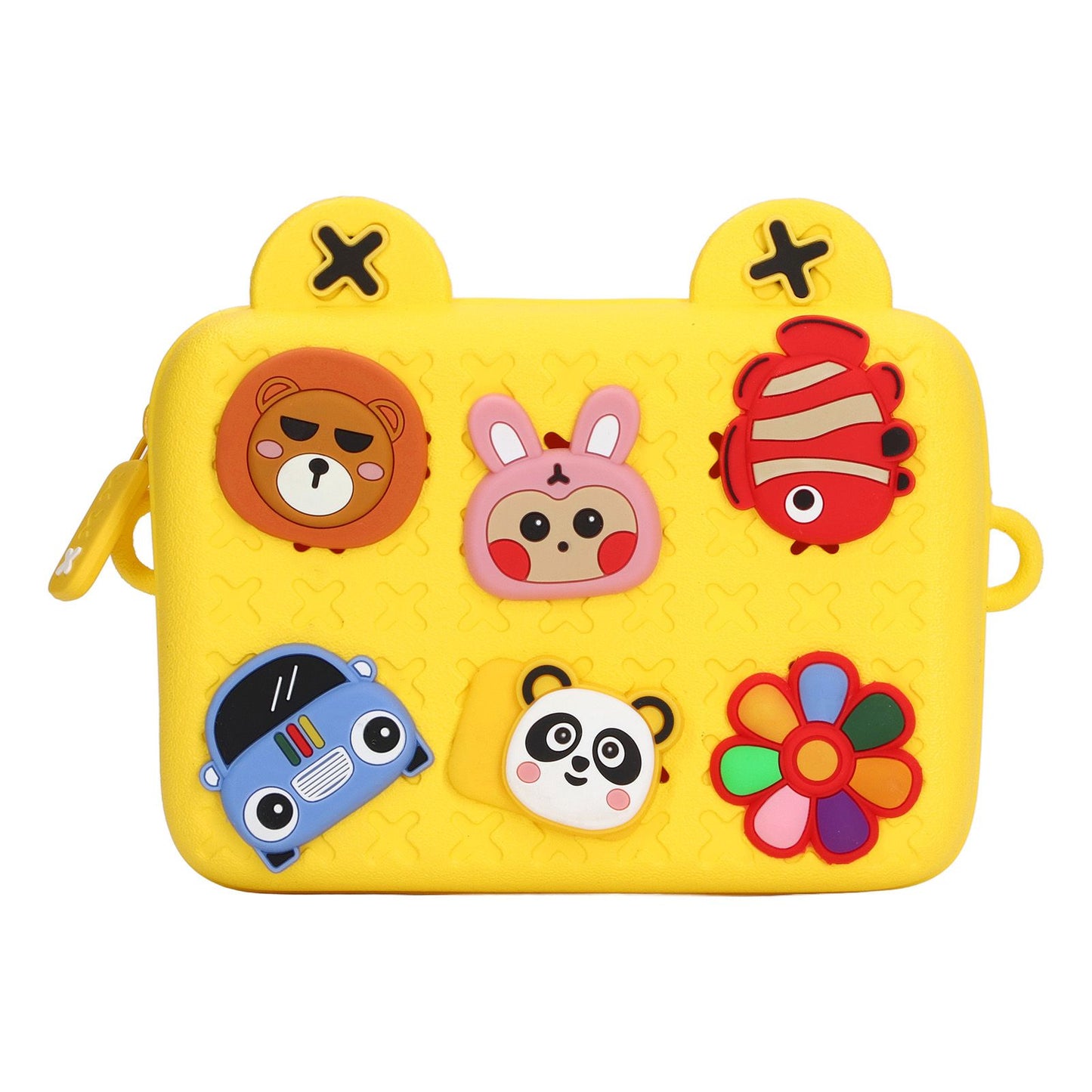 Cartoon Camera Shoulder Bags Children's Camera Protector Bag for Kids Birthday Gift Yellow