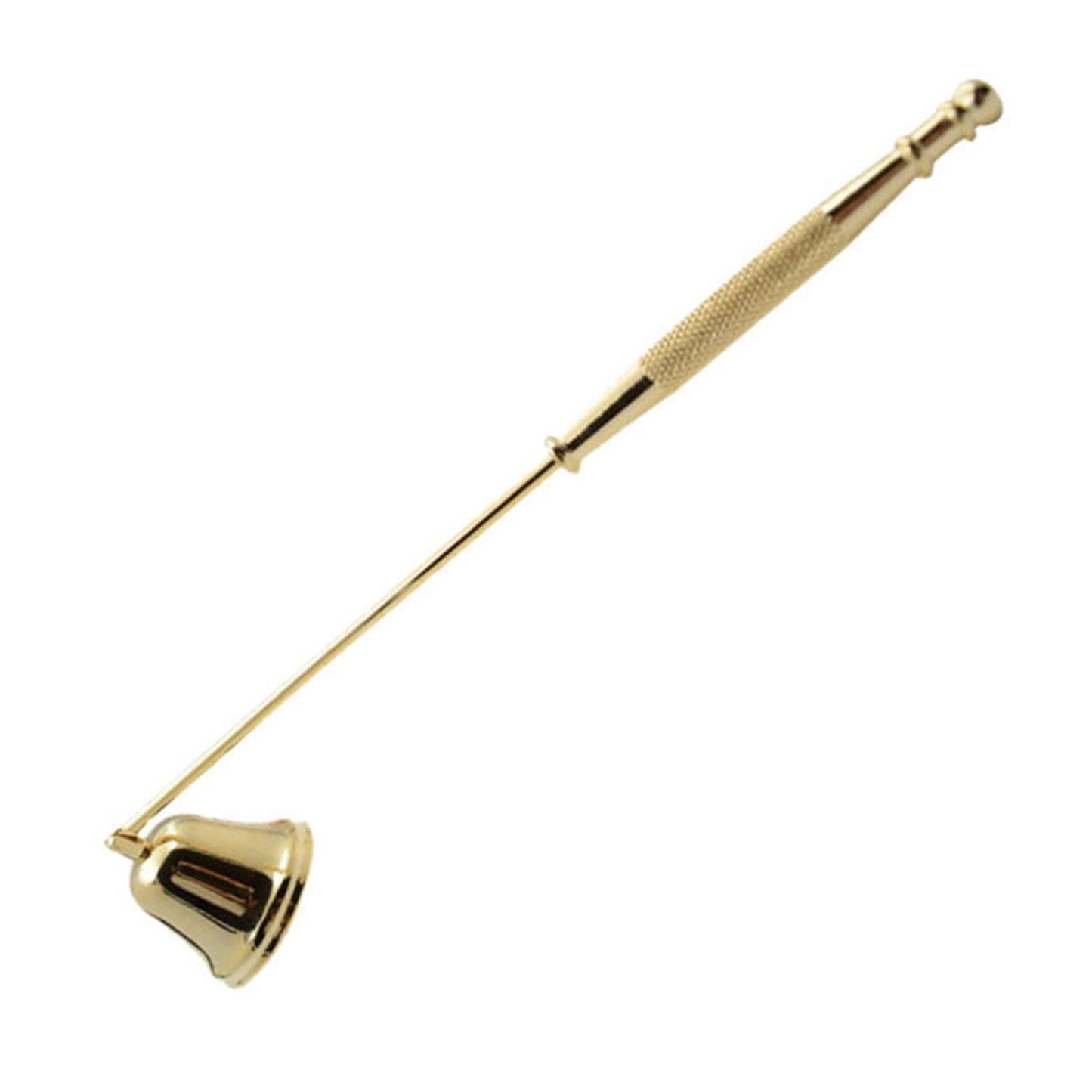 Candle Snuffer Bell Shaped Iron Electroplating Candle Extinguisher for Home Candle Tool Gold