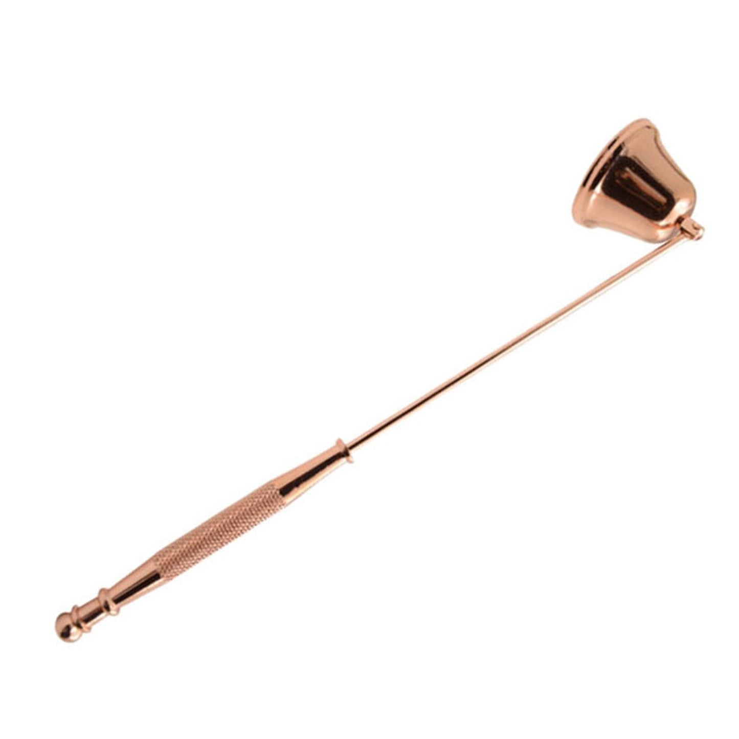 Candle Snuffer Bell Shaped Iron Electroplating Candle Extinguisher for Home Candle Tool Rose Gold