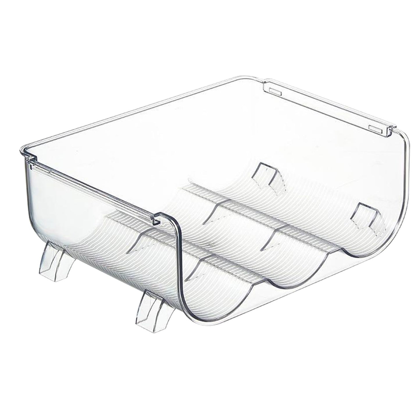 Water Bottle Organizer Transparent Stackable Space Saving Water Bottle Storage Holder Rack for Vacuum Cup 3 Grids