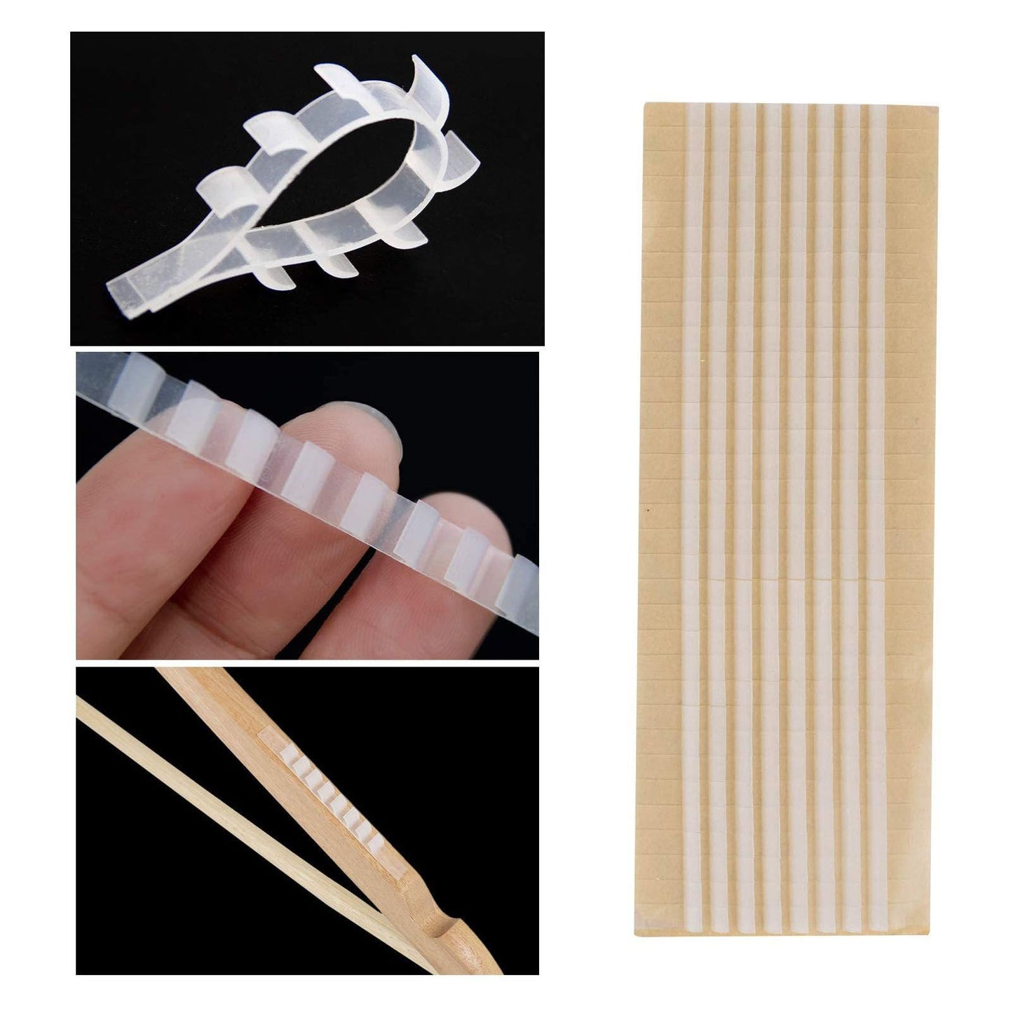 200PCS Non Slip Hanger Grip Gear Designed Self Adhesive Silicone Hanger Strip Pad for Home