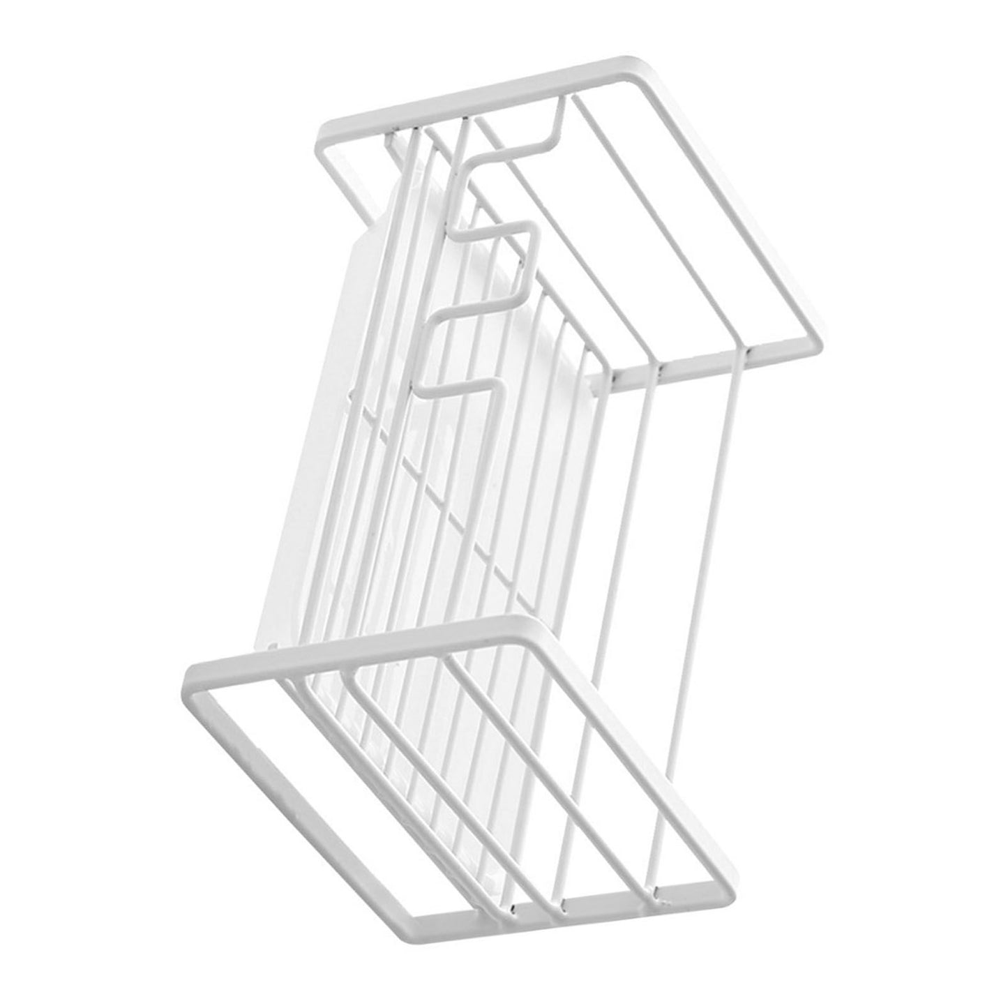 Sponge Storage Rack Matte White Compact Rust Prevention Sponge Drainer Rack Kitchen Drying Rack for Shower Room