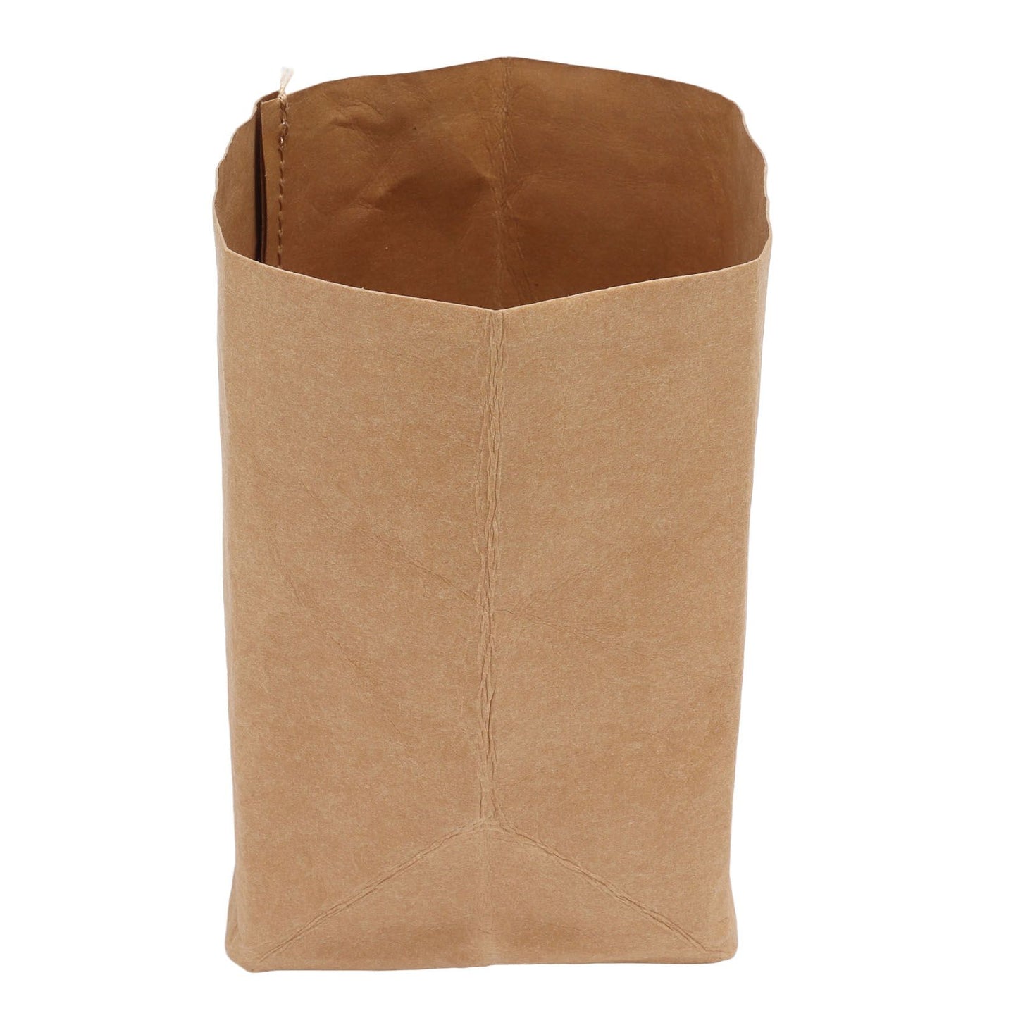 Washed Kraft Paper Bag Waterproof Flowerpot Food Storage Bag for Holding Food Fruits Vegetables Household Sundries M