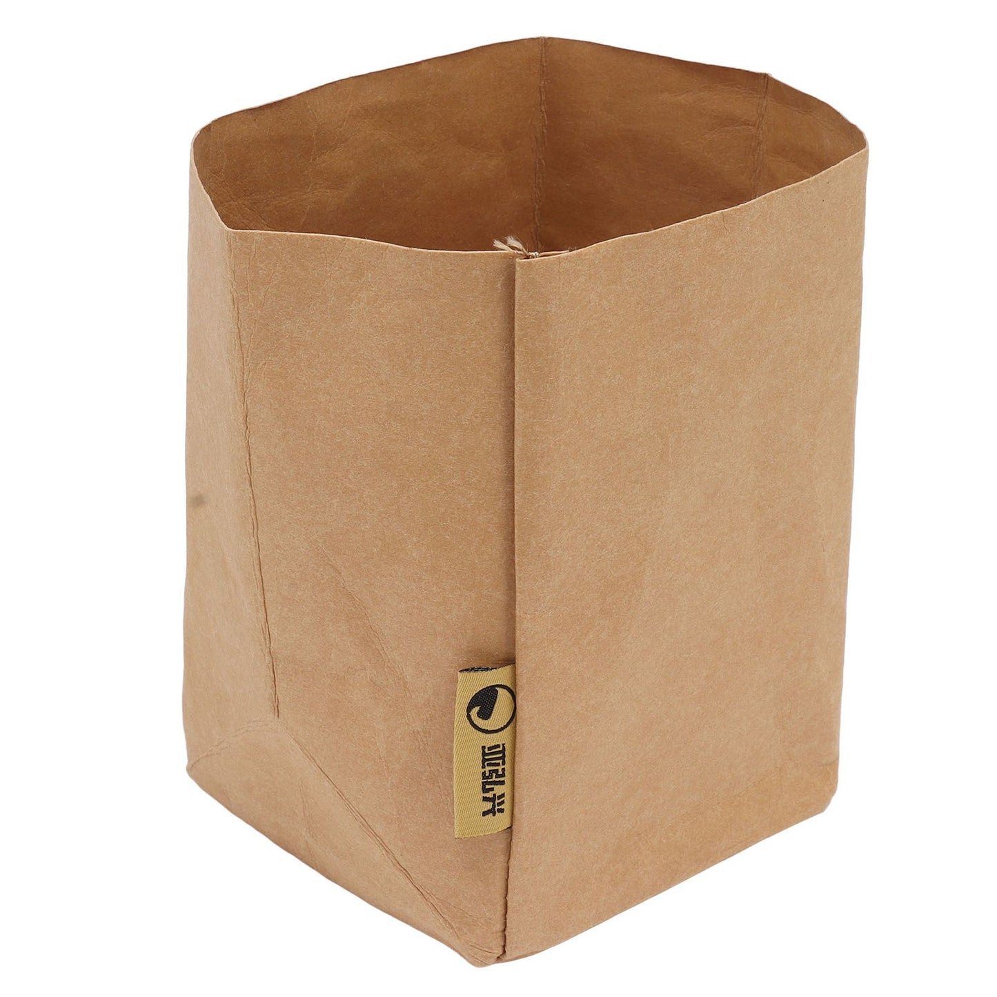 Washed Kraft Paper Bag Waterproof Flowerpot Food Storage Bag for Holding Food Fruits Vegetables Household Sundries L