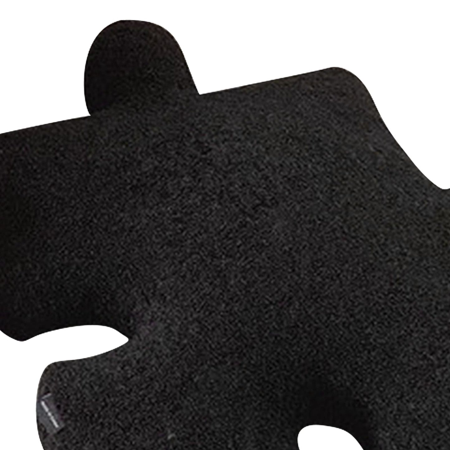 Plush Throw Pillow Ultra Soft Cushion Puzzle Special Shaped for Sofa Bed Window Home Decor Black