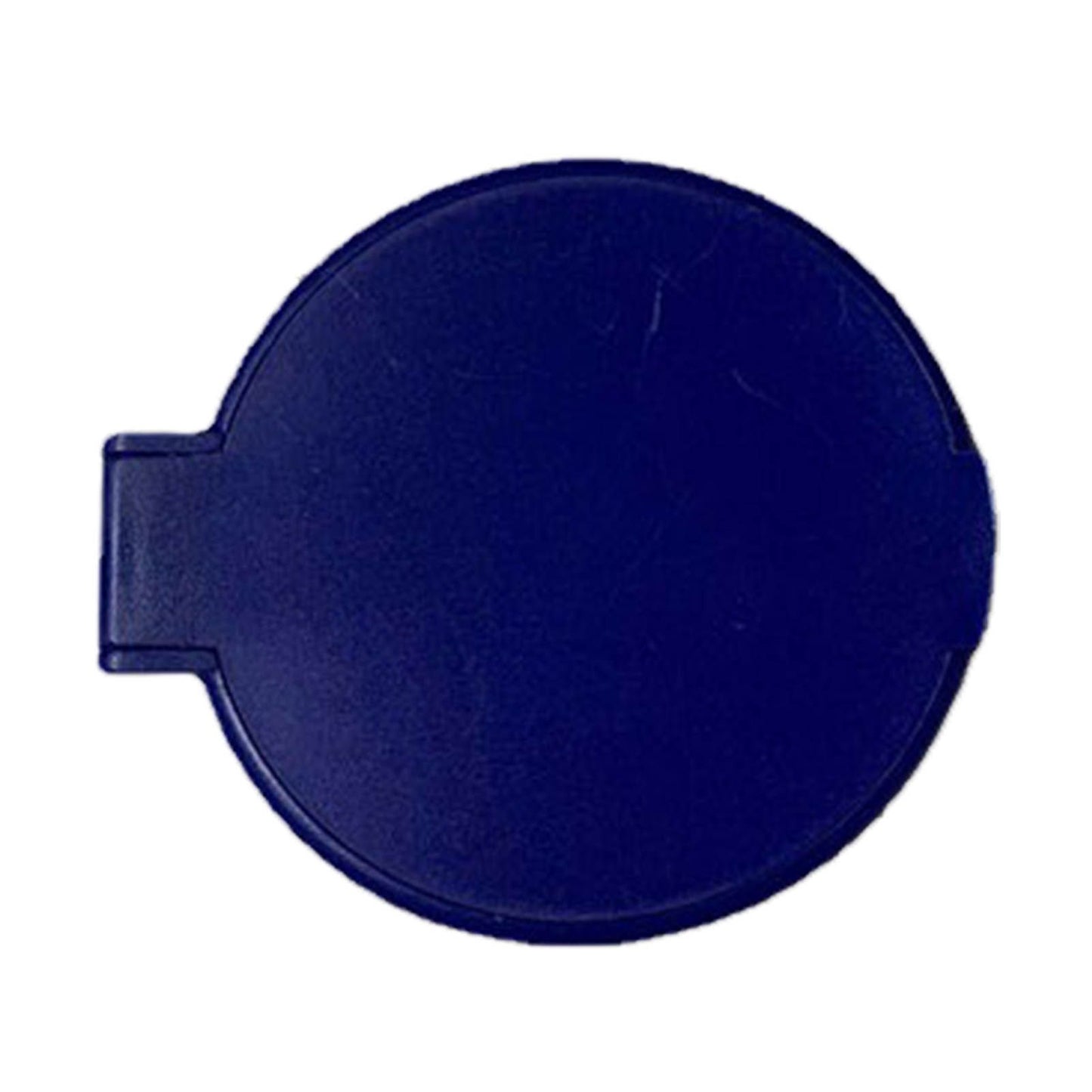 Single Sided Folding Circular Mirror Plastic Portable Compact Cosmetic Pocket Mirror Blue