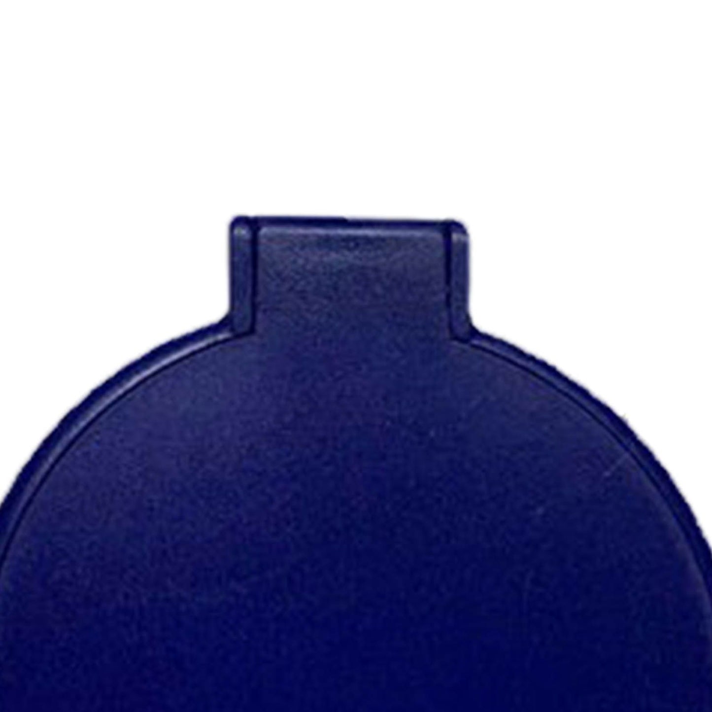 Single Sided Folding Circular Mirror Plastic Portable Compact Cosmetic Pocket Mirror Blue