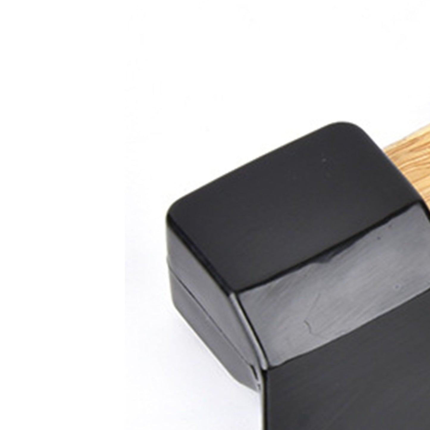 Pizza Knife 430 Steel PP Bamboo Handle Ergonomically Round Axe Pizza Cutter for Home Restaurants Black