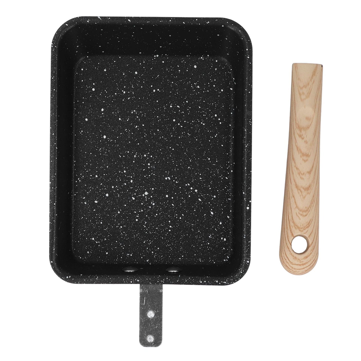 Frying Pan Iron Non Stick Coating Square Thick Multifunction Japanese Omelette Pan for Home Kitchen Tool