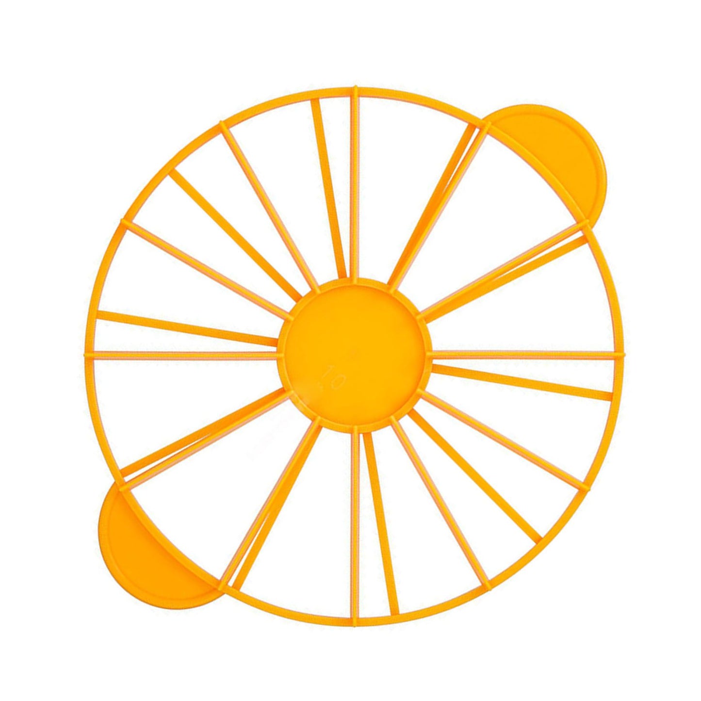 Cake Portion Marker Food Grade Round 10/12 Piece Cake Slice Marker Equal Portion Cutter Bread Cake Divider Baking Tool Yellow 126g/4.4oz（280）