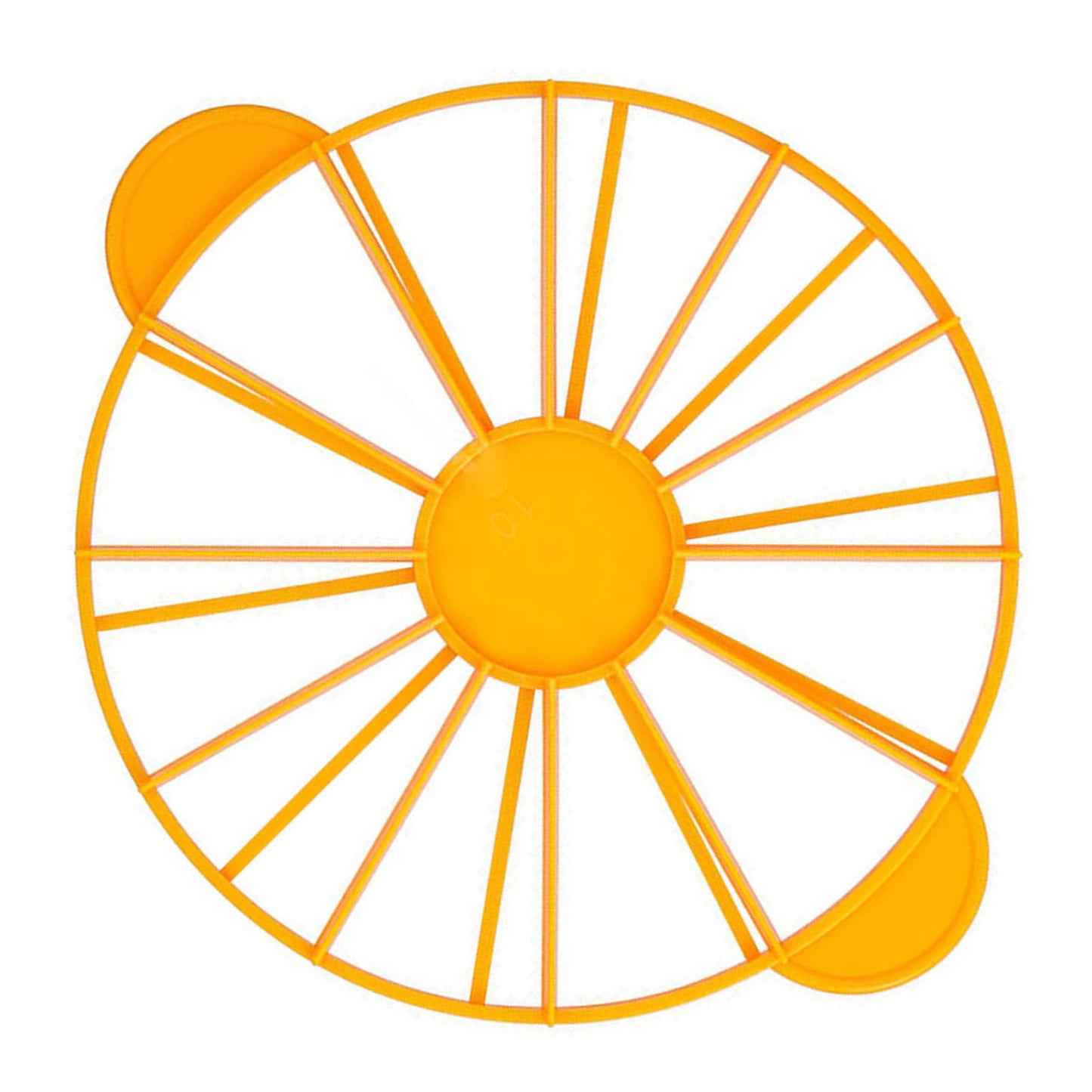 Cake Portion Marker Food Grade Round 10/12 Piece Cake Slice Marker Equal Portion Cutter Bread Cake Divider Baking Tool Yellow 126g/4.4oz（280）