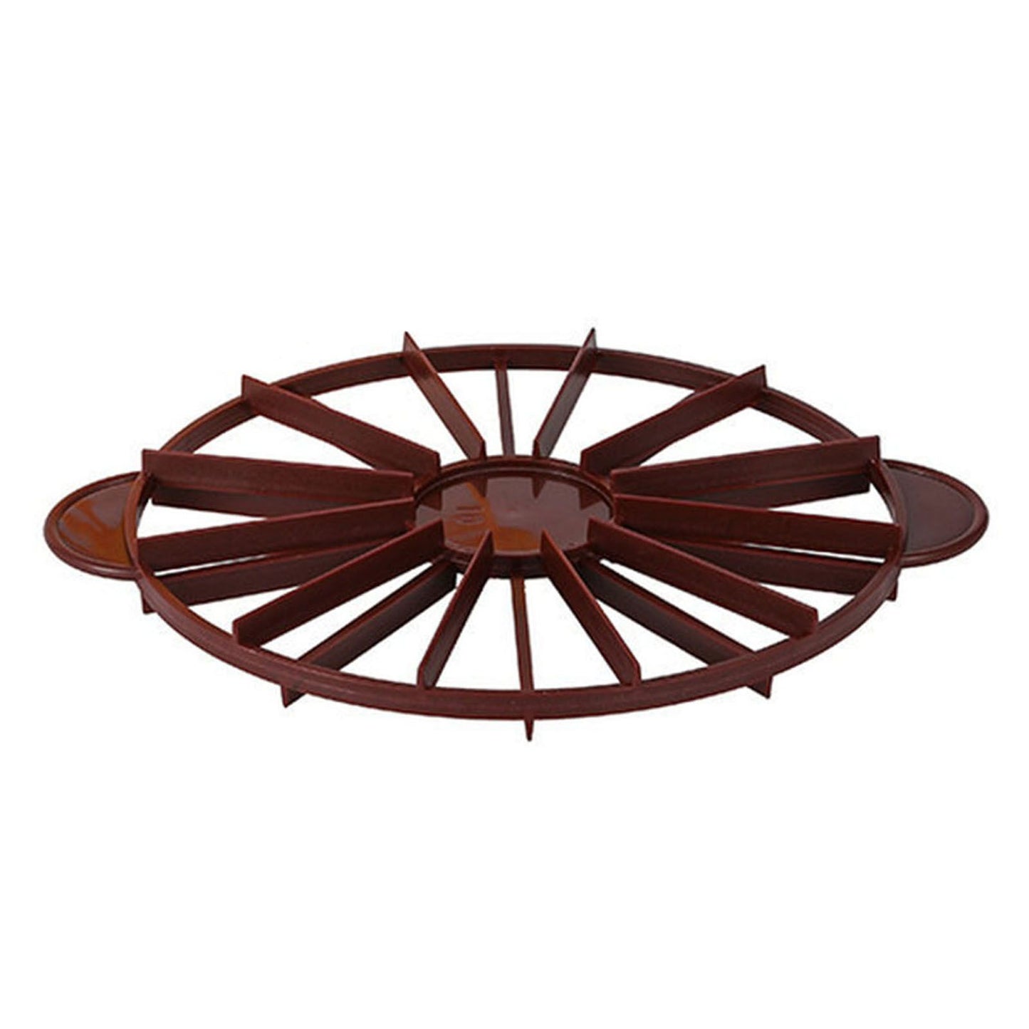 Cake Portion Marker Food Grade Round 10/12 Piece Cake Slice Marker Equal Portion Cutter Bread Cake Divider Baking Tool Dark Red (Brown) 126g/4.4oz（280）