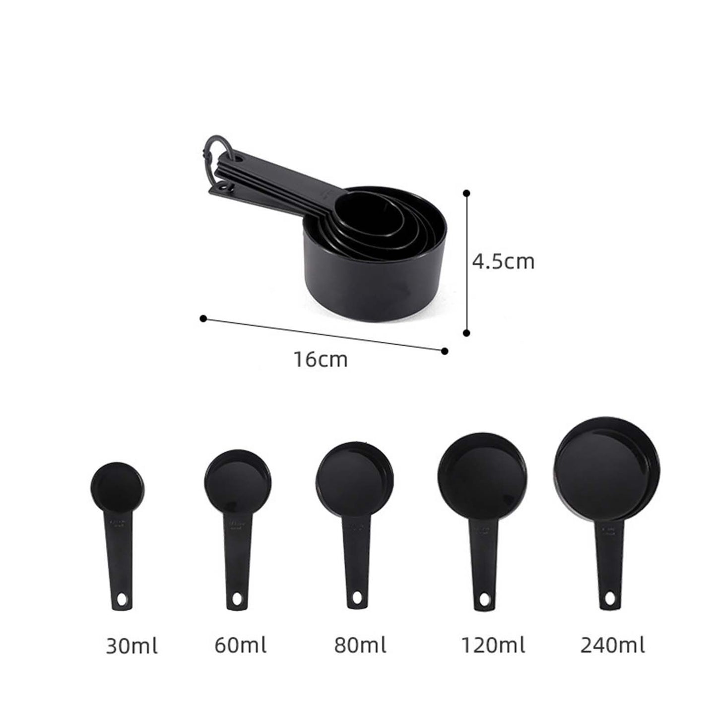 10Pcs Measuring Spoon Set Safe Durable PP Baking Measuring Spoons for Kitchen Gadgets