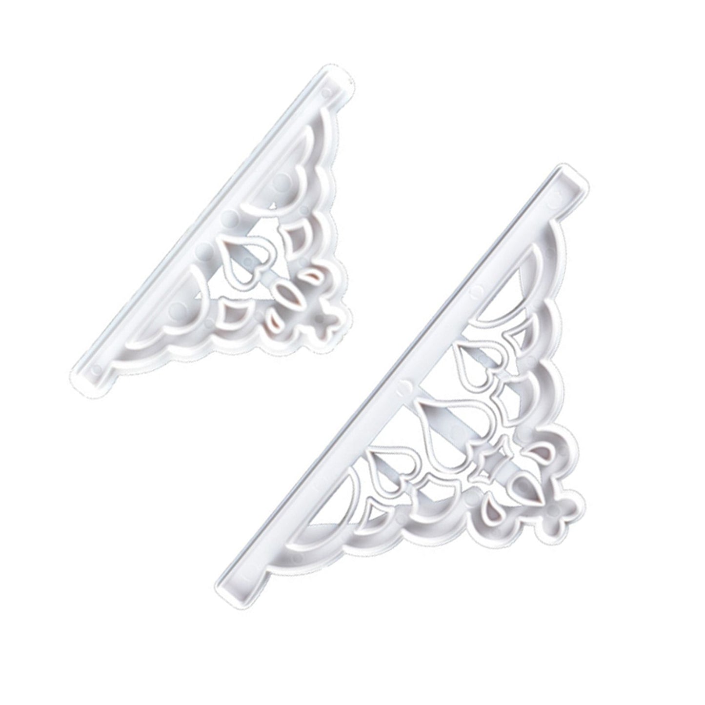 2 Pcs Crown Cutters Set Princess Crown Mold Tiara Cutter Cake Decorating Mold for DIY Birthday Party Dinner