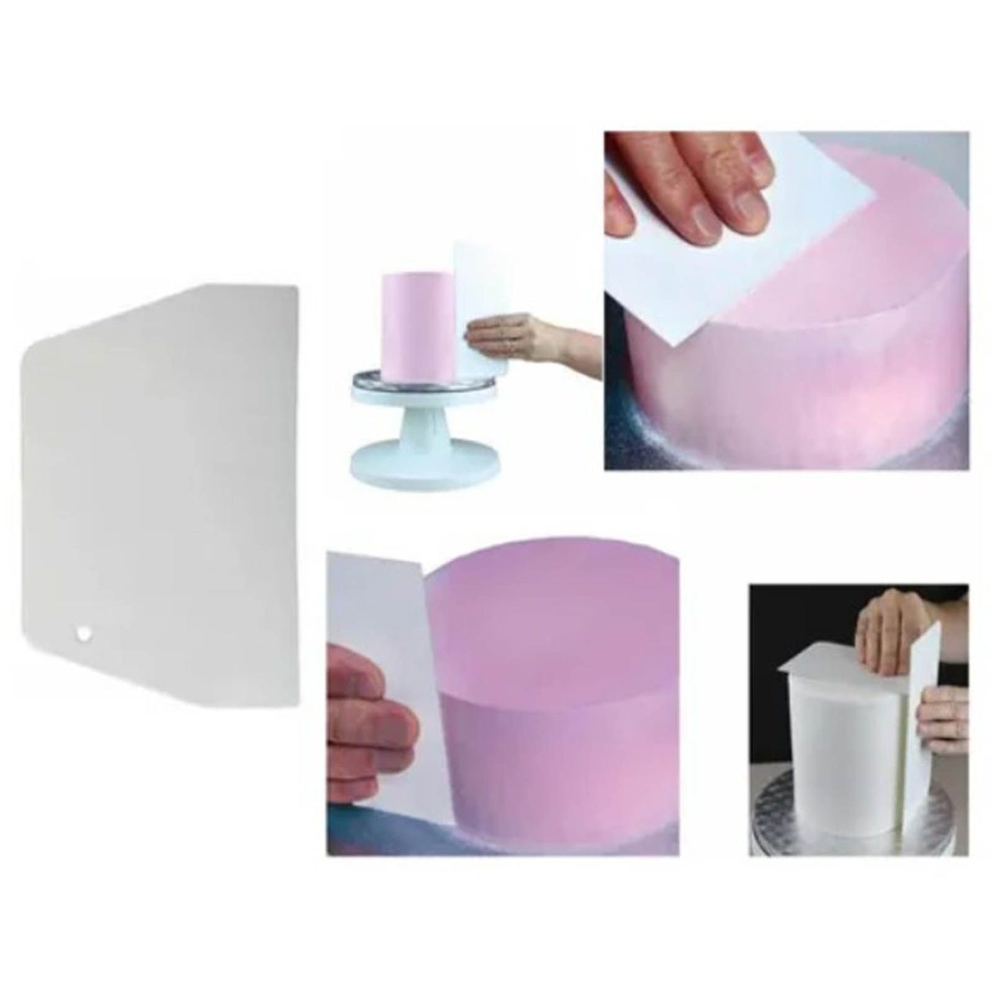 19.3x12.7cm Dough Scraper ABS Multifunction Trapezoid Large Dough Cutter Chopper for Kitchen