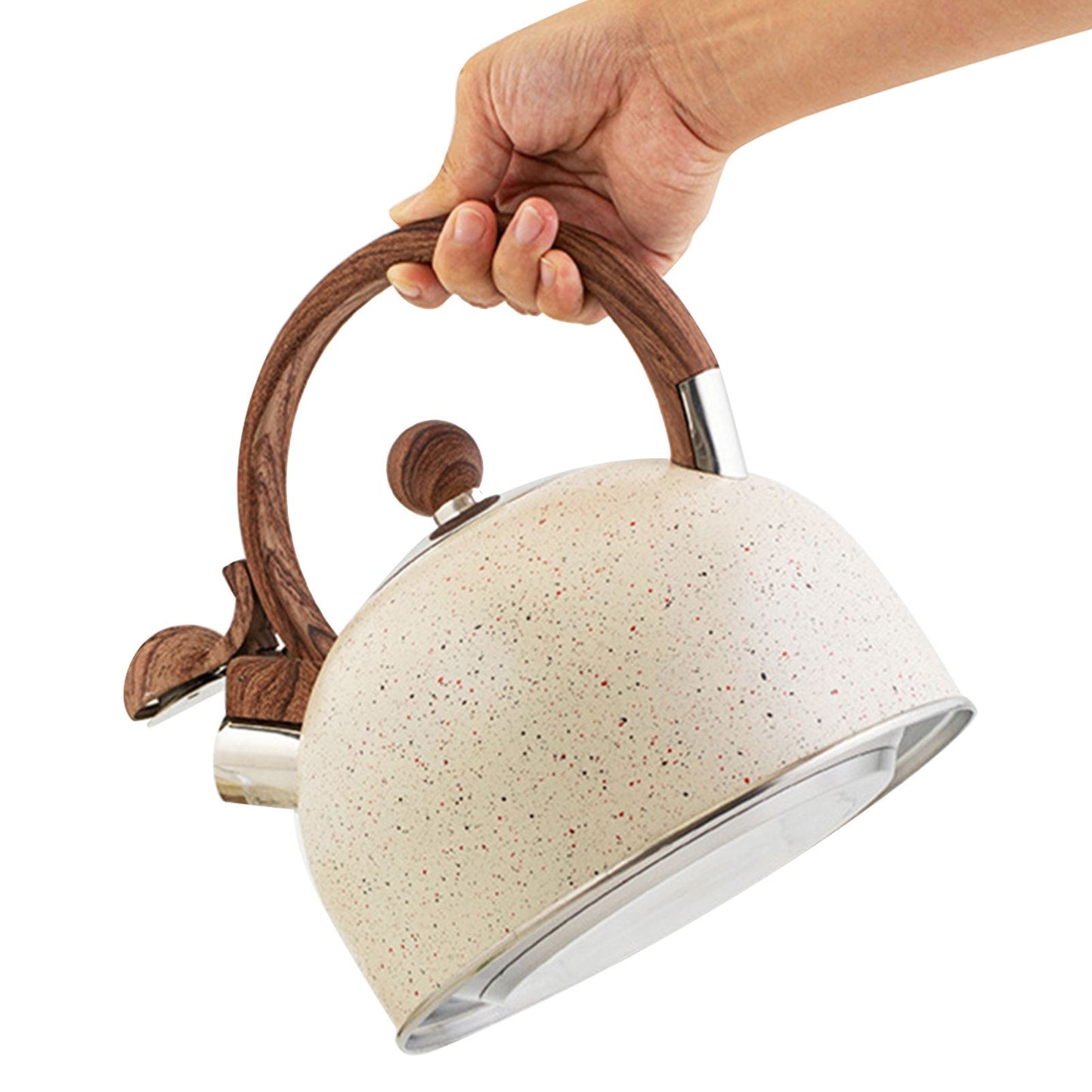 2.5L Whistling Tea Kettle Stovetop Food Grade Stainless Steel Tea Pots for Kitchen Hotel