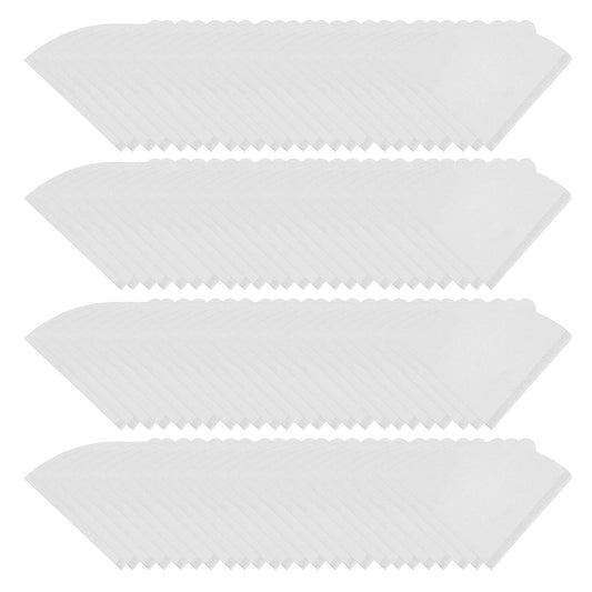 100 Pieces Filter Cone Coffee Filters 2 to 4 Cup Natural Disposable Coffee Filter Paper for Home Cafe