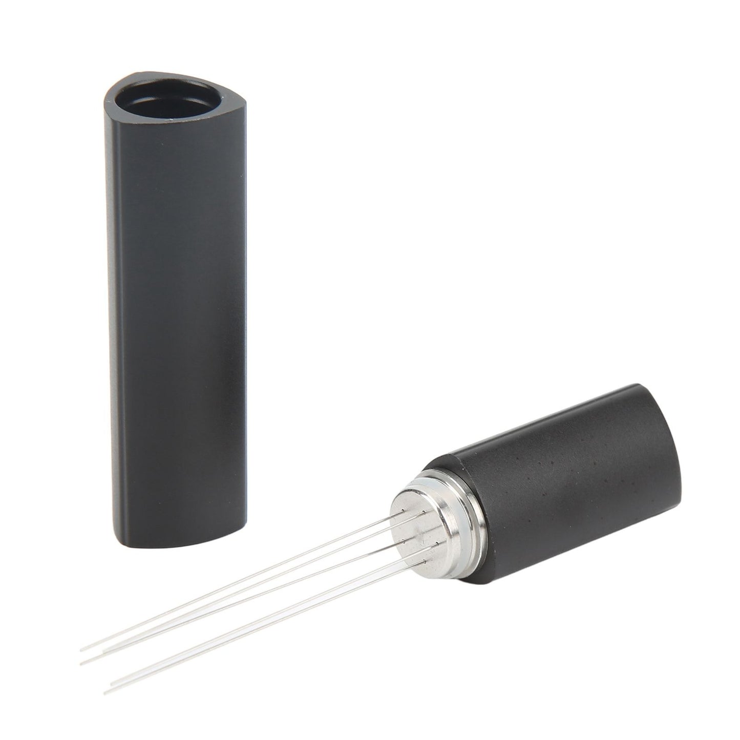 Coffee Stirrer Tool Stainless Steel Portable Coffee Needle Distributor For Italian Coffee Maker Black
