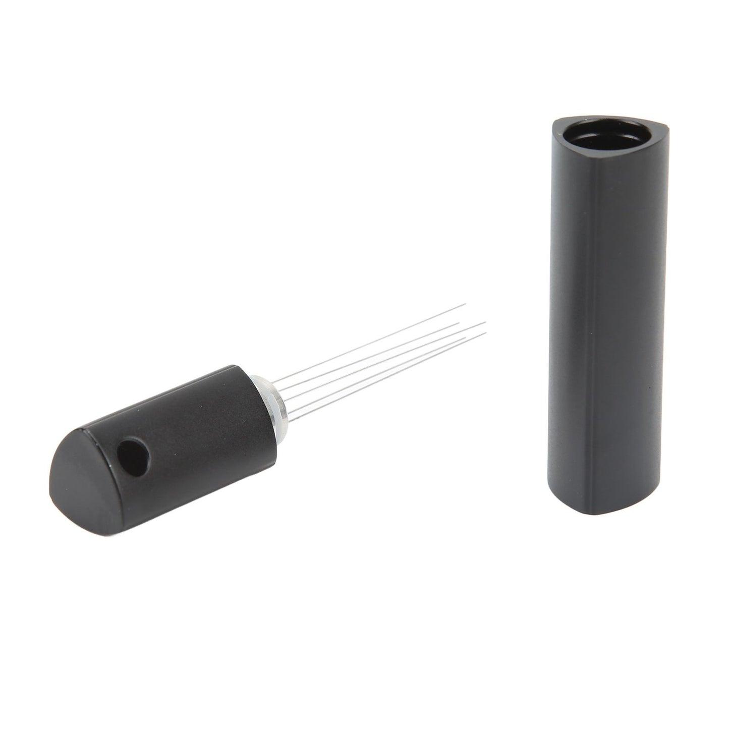 Coffee Stirrer Tool Stainless Steel Portable Coffee Needle Distributor For Italian Coffee Maker Black