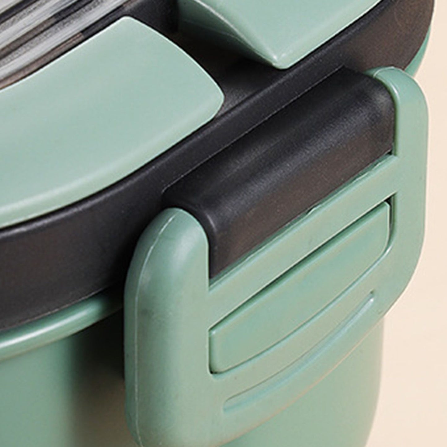 1200ml Bento Lunch Box Double Layer Insulation Lunch Box Container with Fork Spoon for Students Office Workers Green