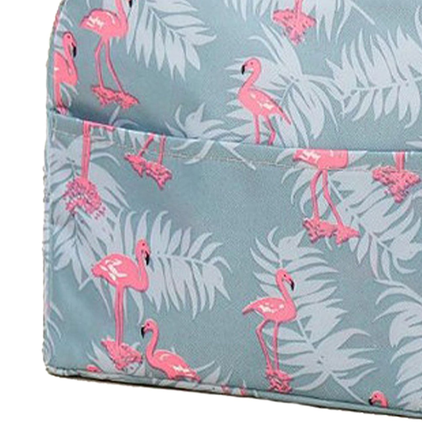 Insulated Lunch Bag Large Capacity Flamingo Pattern Portable Thickened Zipper Lunch Bag for School Work Gray Flamingo