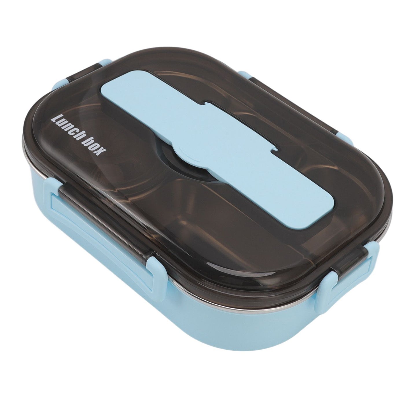 Lunch Container Box Stainless Steel Thermal Lunch Storage Box with Soup Bowl Chopsticks Spoon for Adults Children Blue