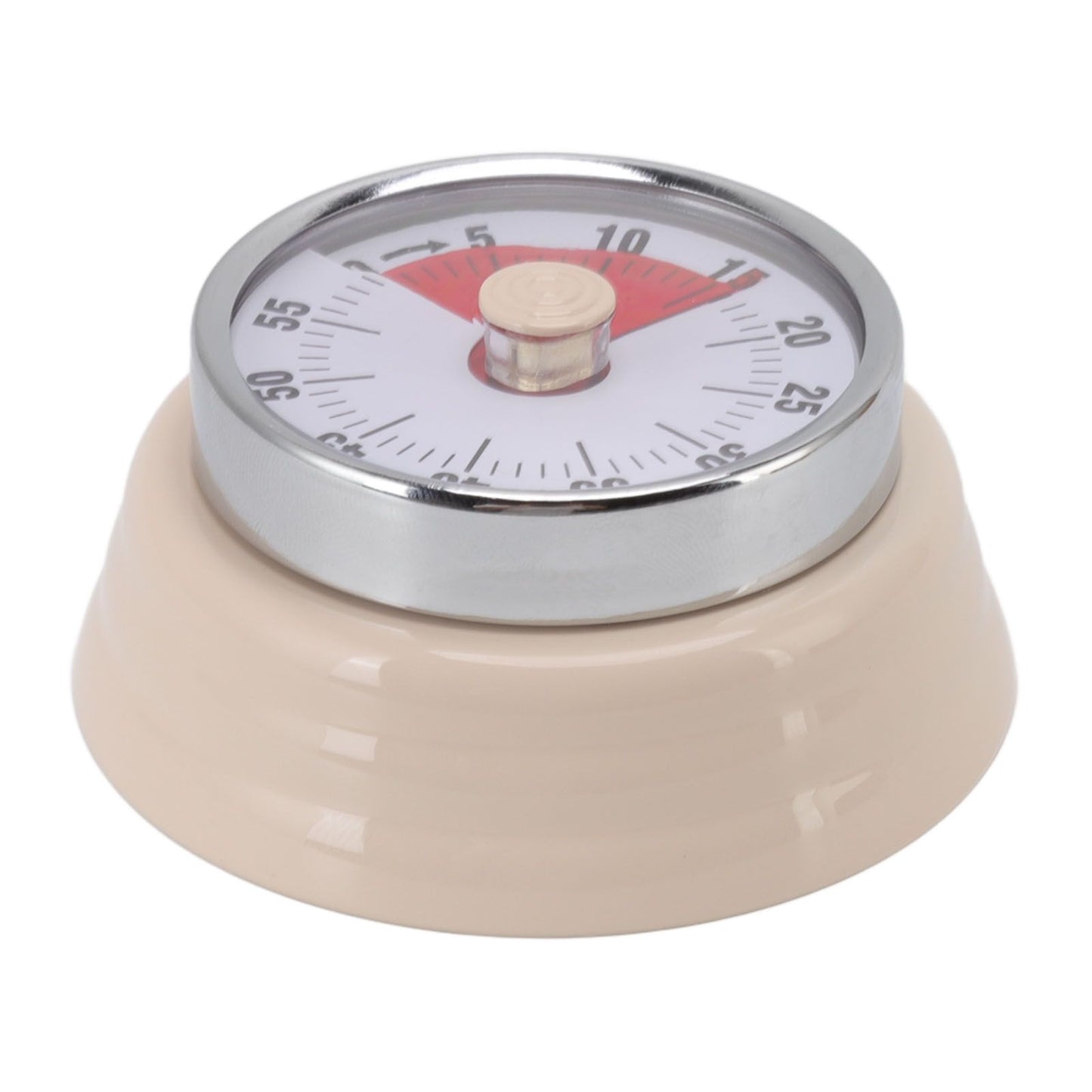 Magnet Circular Timer 60 Minute Visual Countdown Timer for Teachers Classroom Kids Homework Reading Adults Cooking Office Gym Beige