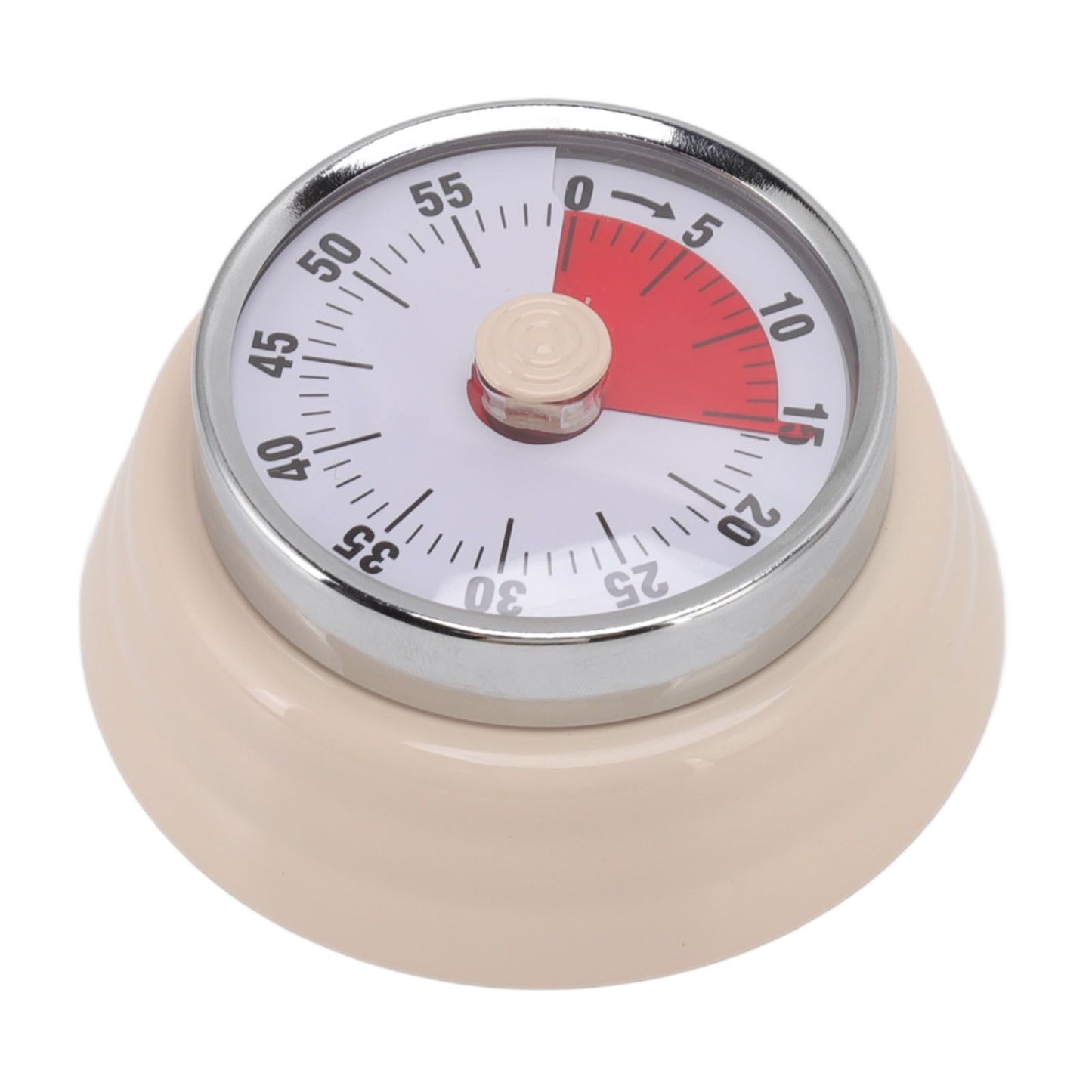Magnet Circular Timer 60 Minute Visual Countdown Timer for Teachers Classroom Kids Homework Reading Adults Cooking Office Gym Beige
