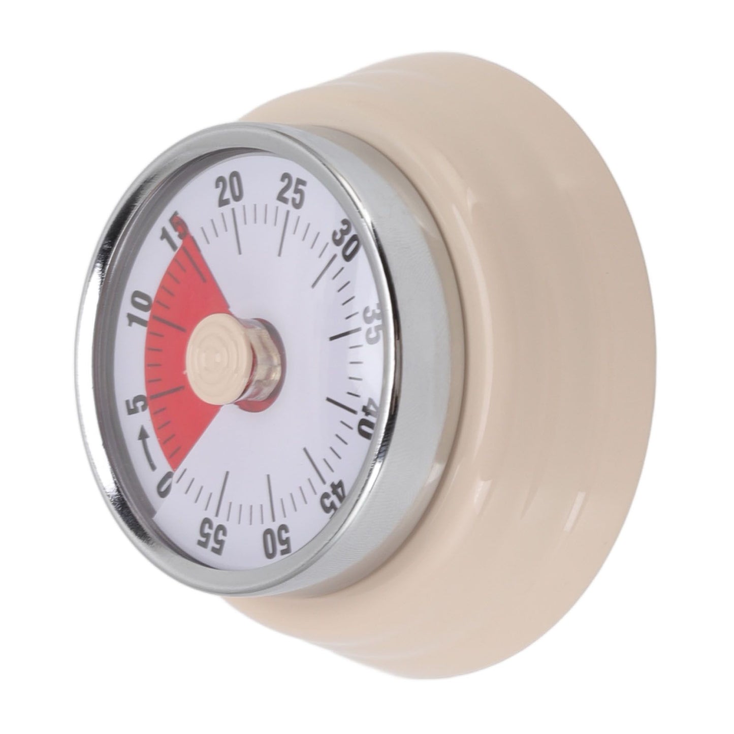 Magnet Circular Timer 60 Minute Visual Countdown Timer for Teachers Classroom Kids Homework Reading Adults Cooking Office Gym Beige