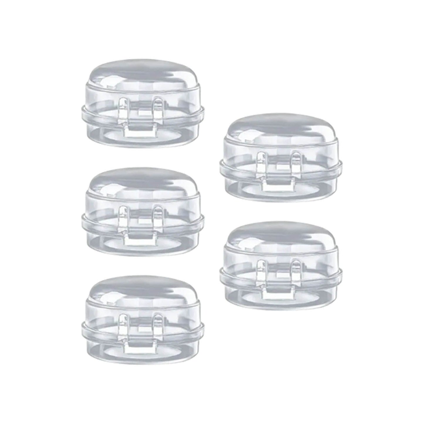 5Pcs Clear Stove Knob Covers Baby Safe Gas Stove Knob Covers Home Kitchen Switch Protection Tool for Infant Child Protector Transparent