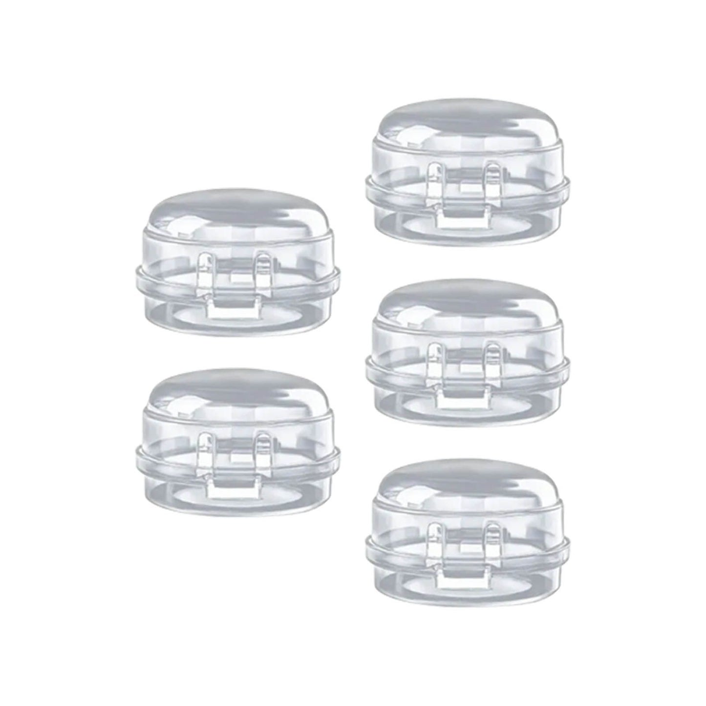 5Pcs Clear Stove Knob Covers Baby Safe Gas Stove Knob Covers Home Kitchen Switch Protection Tool for Infant Child Protector Transparent