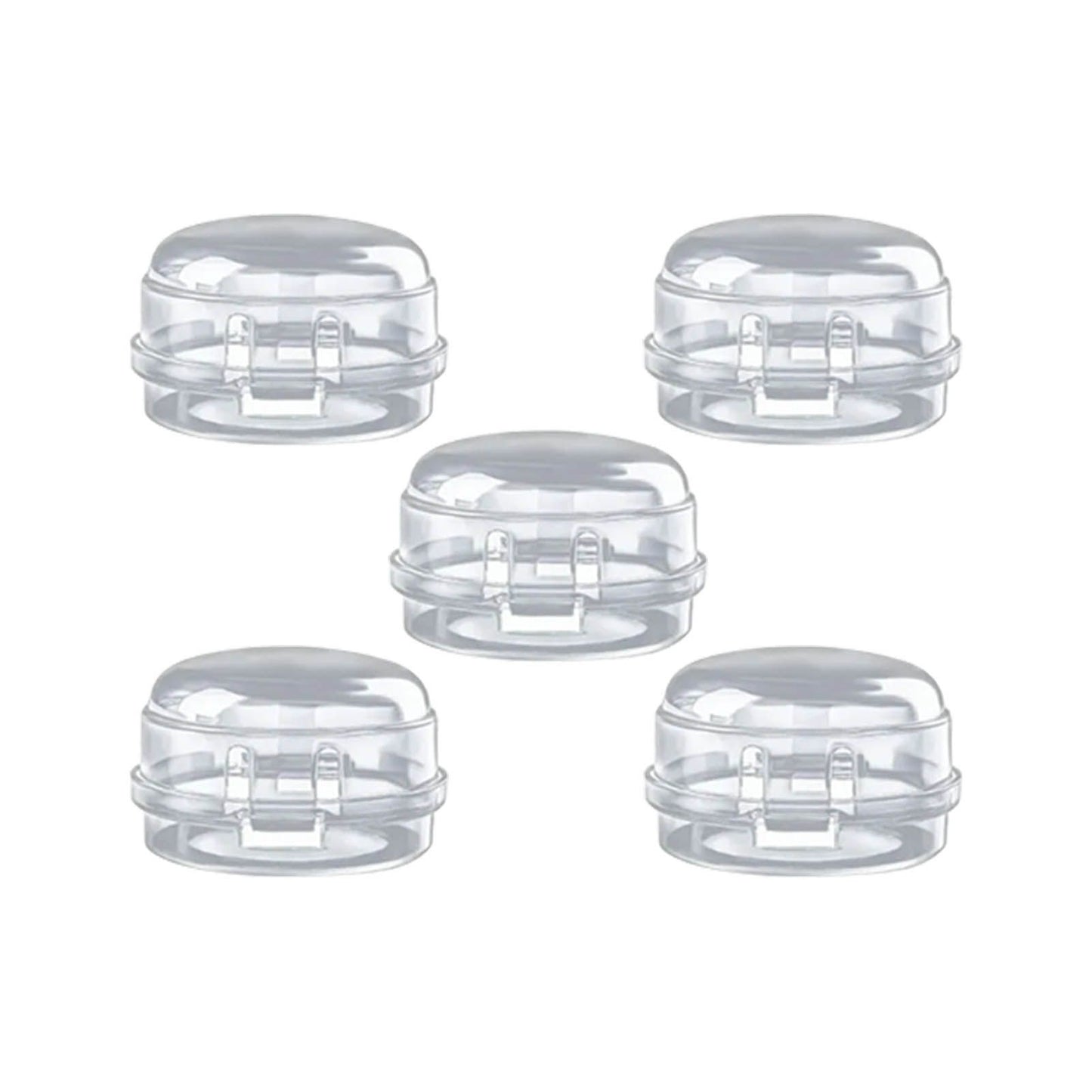 5Pcs Clear Stove Knob Covers Baby Safe Gas Stove Knob Covers Home Kitchen Switch Protection Tool for Infant Child Protector Transparent