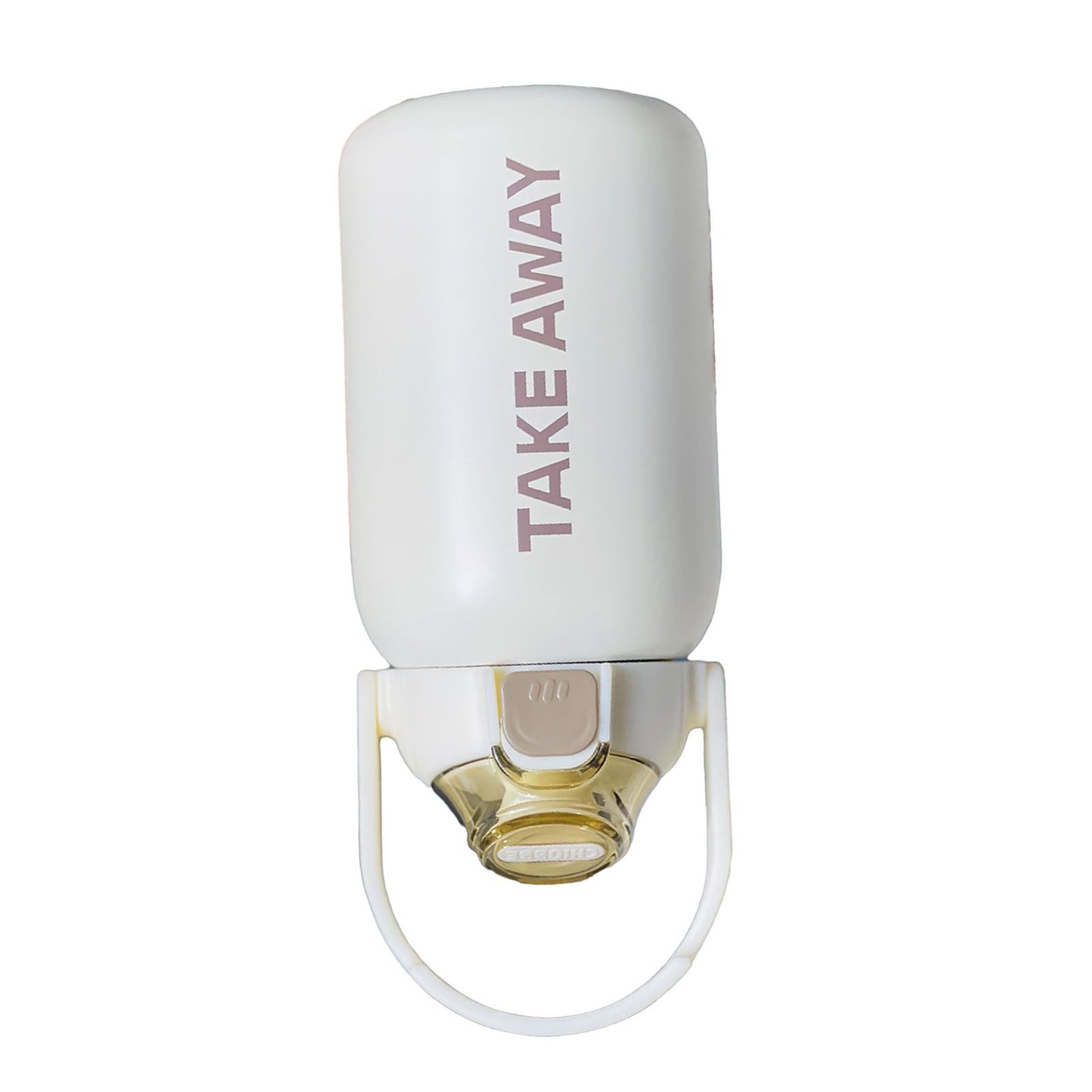 850ml Insulated Water Bottle Large Capacity with Bounce Cap Straw Winter Insulated Cup for Outdoor Beige